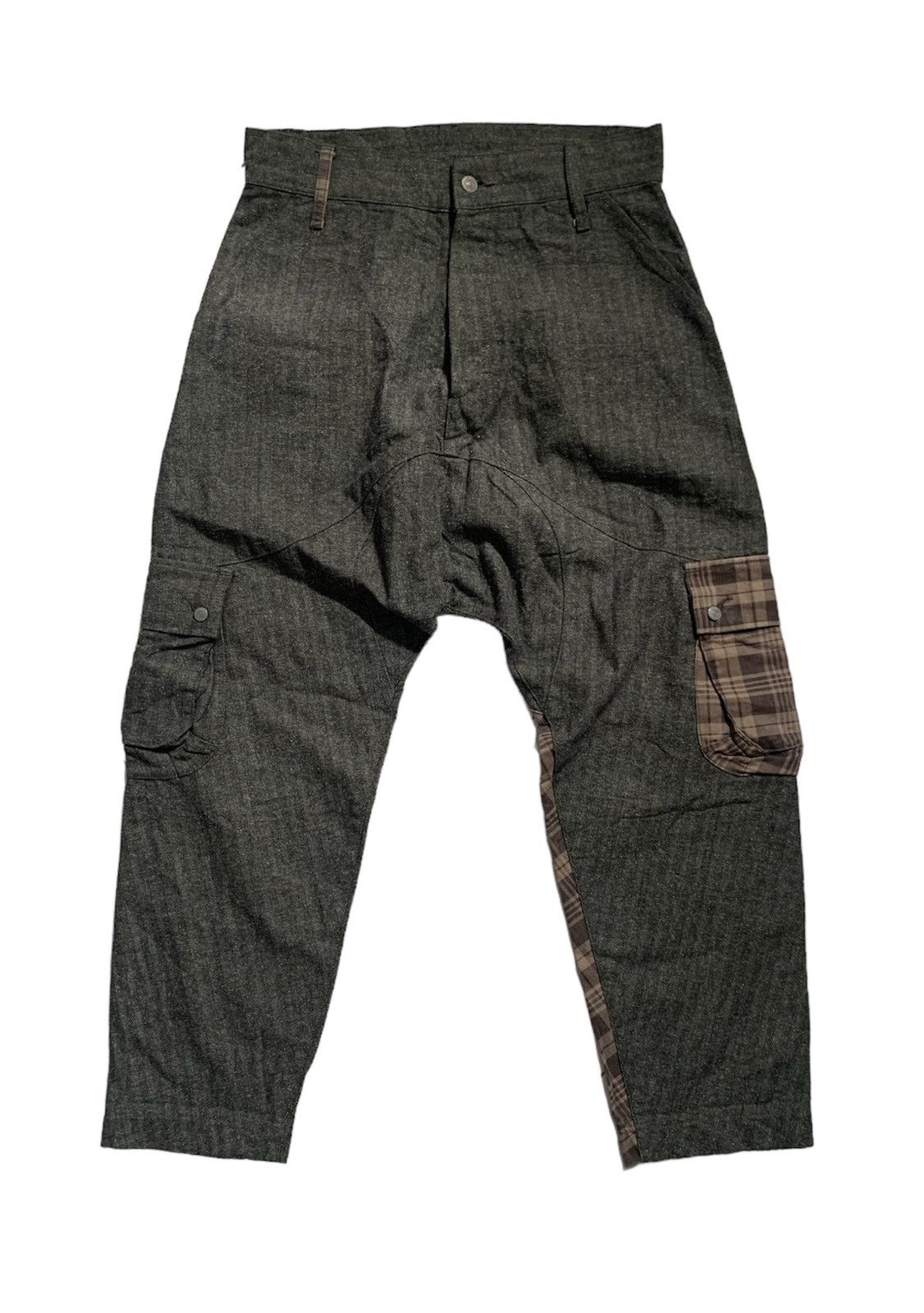 Beauty Beast × If Six Was Nine × Japanese Brand Regulator japan plaid mix with herringbone multi pocket pant Size US 32 / EU 48 - 1 Thumbnail