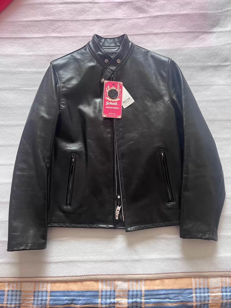 Schott Schott 654 Cowhide stand-up collar jacket Size US L / EU 52-54 / 3 - 1 Thumbnail