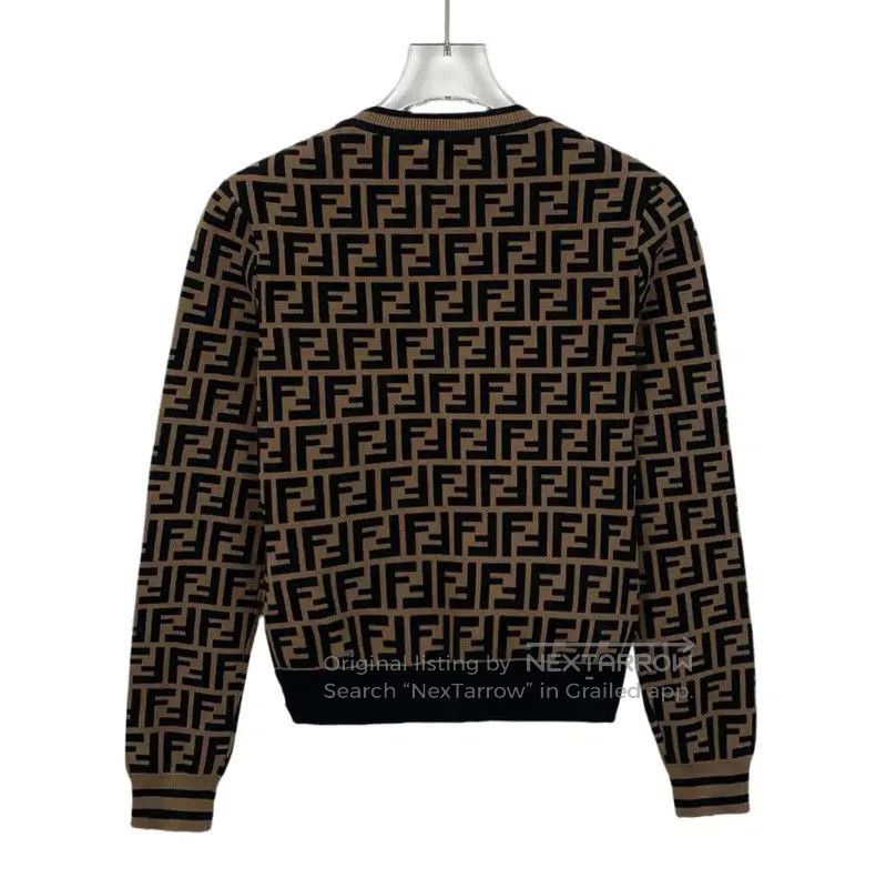 Fendi FENDI Brown Knit Sweater in XS Size . Size XS / US 0-2 / IT 36-38 - 2 Thumbnail