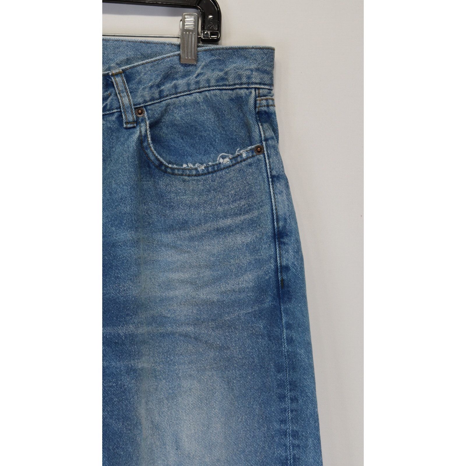 Balenciaga o1rshd1 Japanese Indigo Denim Normal Fit Pants Electric Blue Size US 32 / EU 48 - 3 Thumbnail