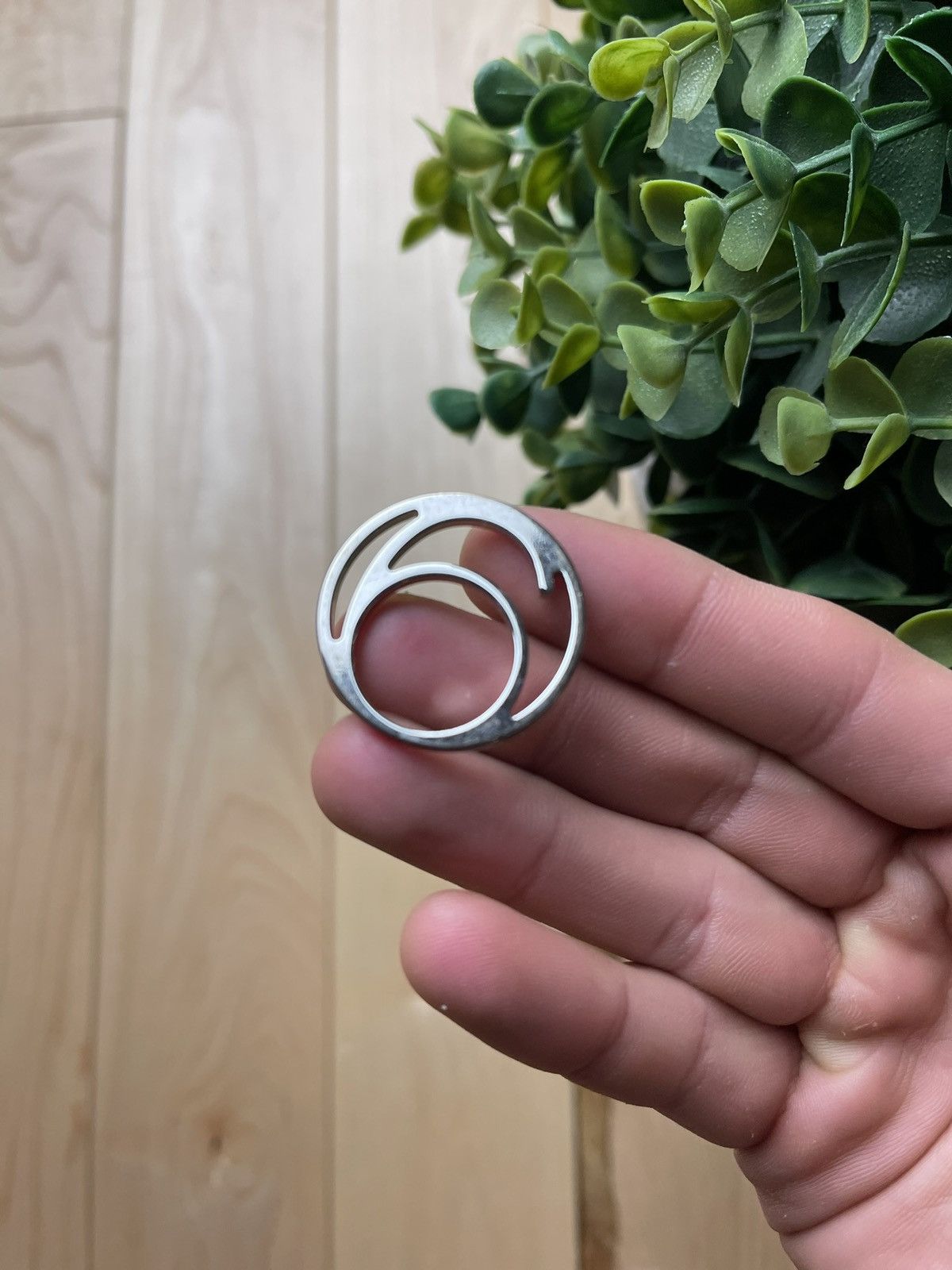 Maison Margiela Maison Margiela ‘6’ Silver Ring Size ONE SIZE - 1 Thumbnail