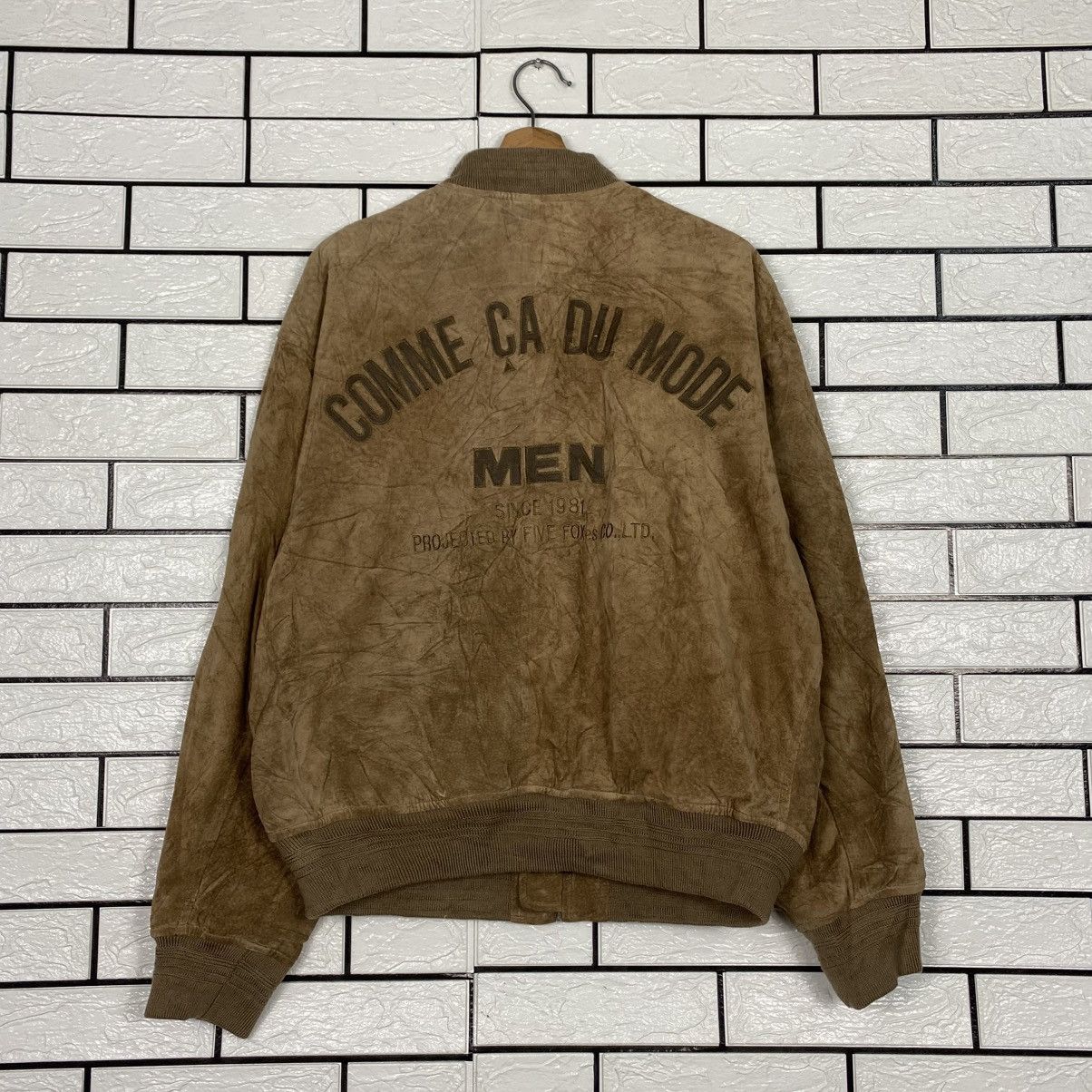 Japanese Brand 📌Vintage Genuine Leather Jacket Comme Ca Ism Big Logo Size US M / EU 48-50 / 2 - 1 Thumbnail
