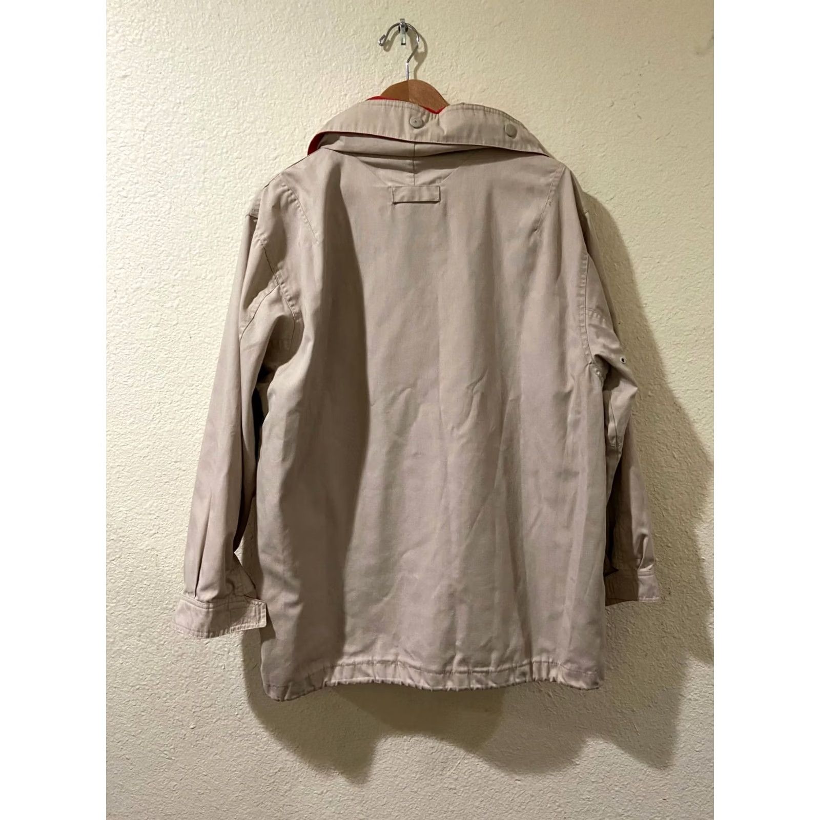 Vintage Pacific Trail Jacket Womens L Beige Outdoor Parka Hooded Full Zip Pockets Lined Fleece Tan Nature Nautical Outdoor Size L / US 10 / IT 46 - 2 Thumbnail
