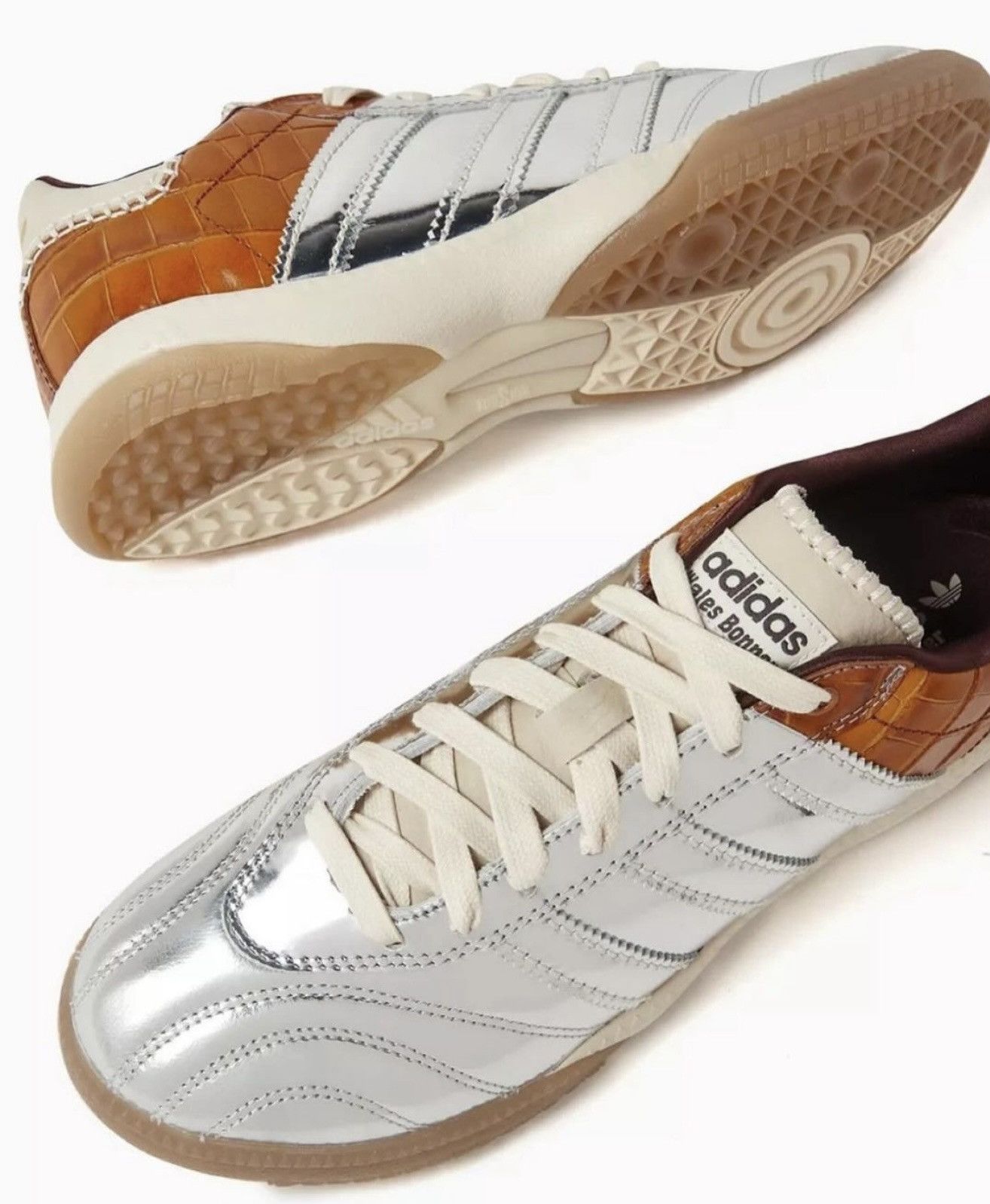 Adidas × Wales Bonner ADIDAS X WALES BONNER SAMBA METALLIC Sneakers IH5777 Size US 9 / EU 42 - 5 Thumbnail