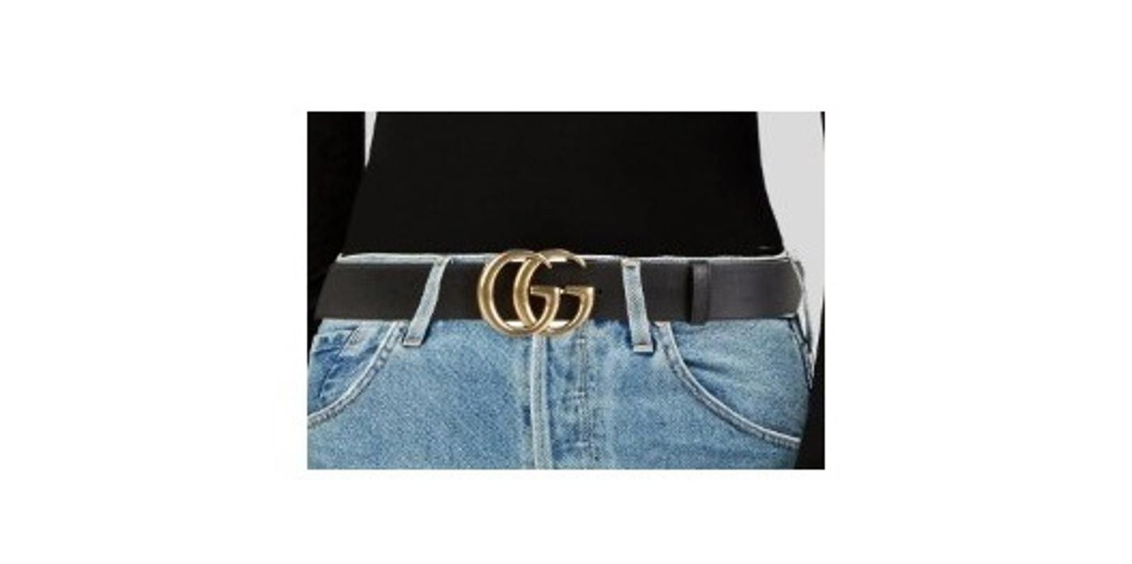 Gucci Gucci Lg GG Logo Black Leather Belt Sz 100 Size ONE SIZE - 2 Thumbnail