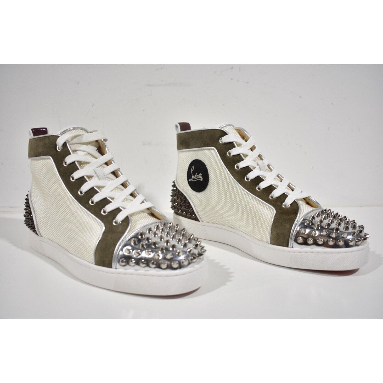 Christian Louboutin Christian Louboutin Lou Spikes Flat High Top Sneaker 44 11 Size US 11 / EU 44 - 4 Thumbnail