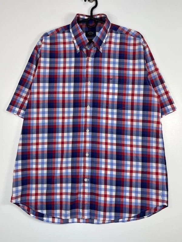 Paul & Shark Paul And Shark Yachting Plaid Short Sleeve Shirt Size L Size US L / EU 52-54 / 3 - 1 Thumbnail