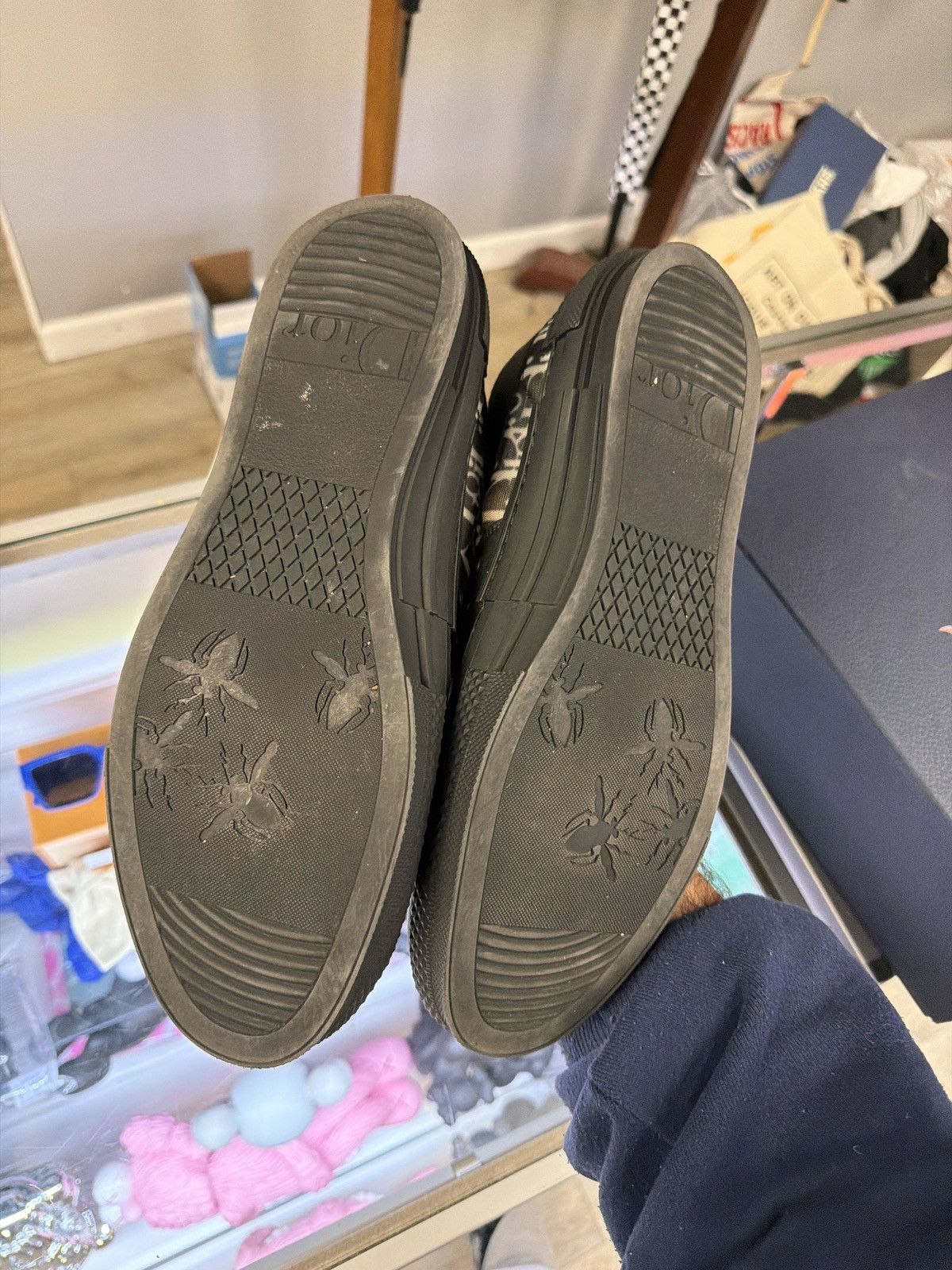 Dior Dior b23 black monogram low Size US 12 / EU 45 - 6 Thumbnail