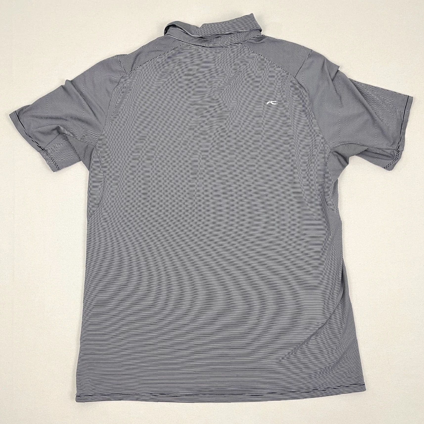 KJUS KJUS Golf Polo Shirt Mens Large White Black Stripe Golf Performance Stretch Polo Shirt Mens L Multicolor Logo Pattern Sports Casual Activewear Shirt Size US L / EU 52-54 / 3 - 4 Thumbnail