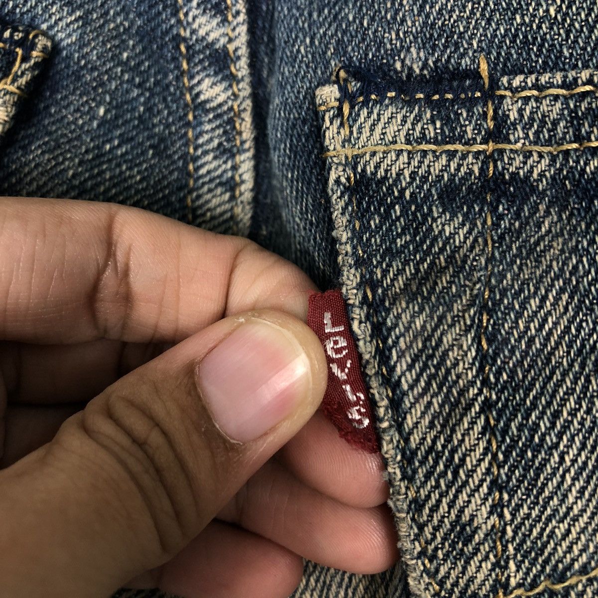 Levi's 🔥Vintage Levi’s Denim Jeans Biker Wear Japan Made Size US 30 / EU 46 - 16 Thumbnail