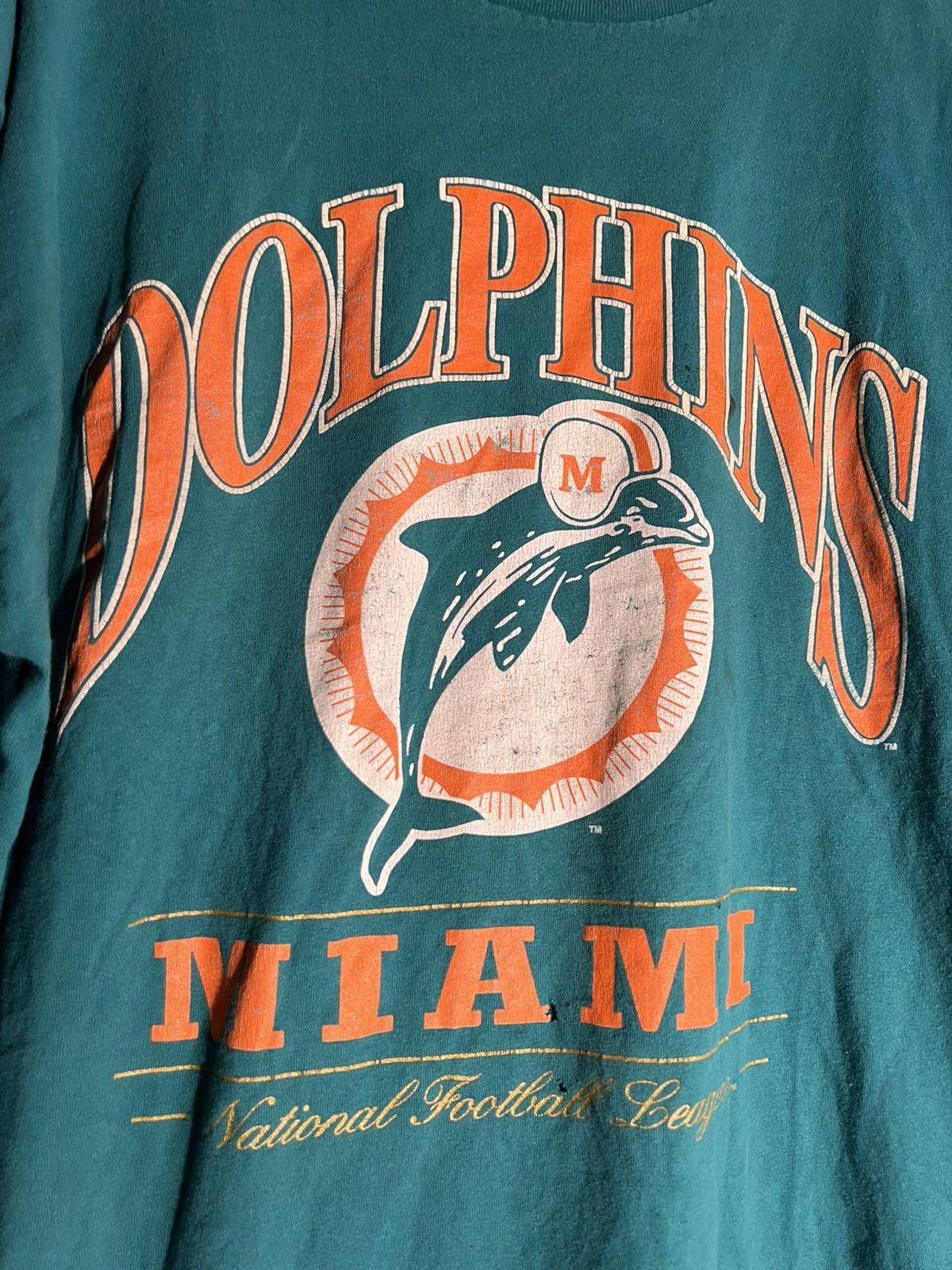 Vintage 90’s VTG Vintage Dolphins Miami Football League Retro Shirt Size US XXL / EU 58 / 5 - 4 Thumbnail