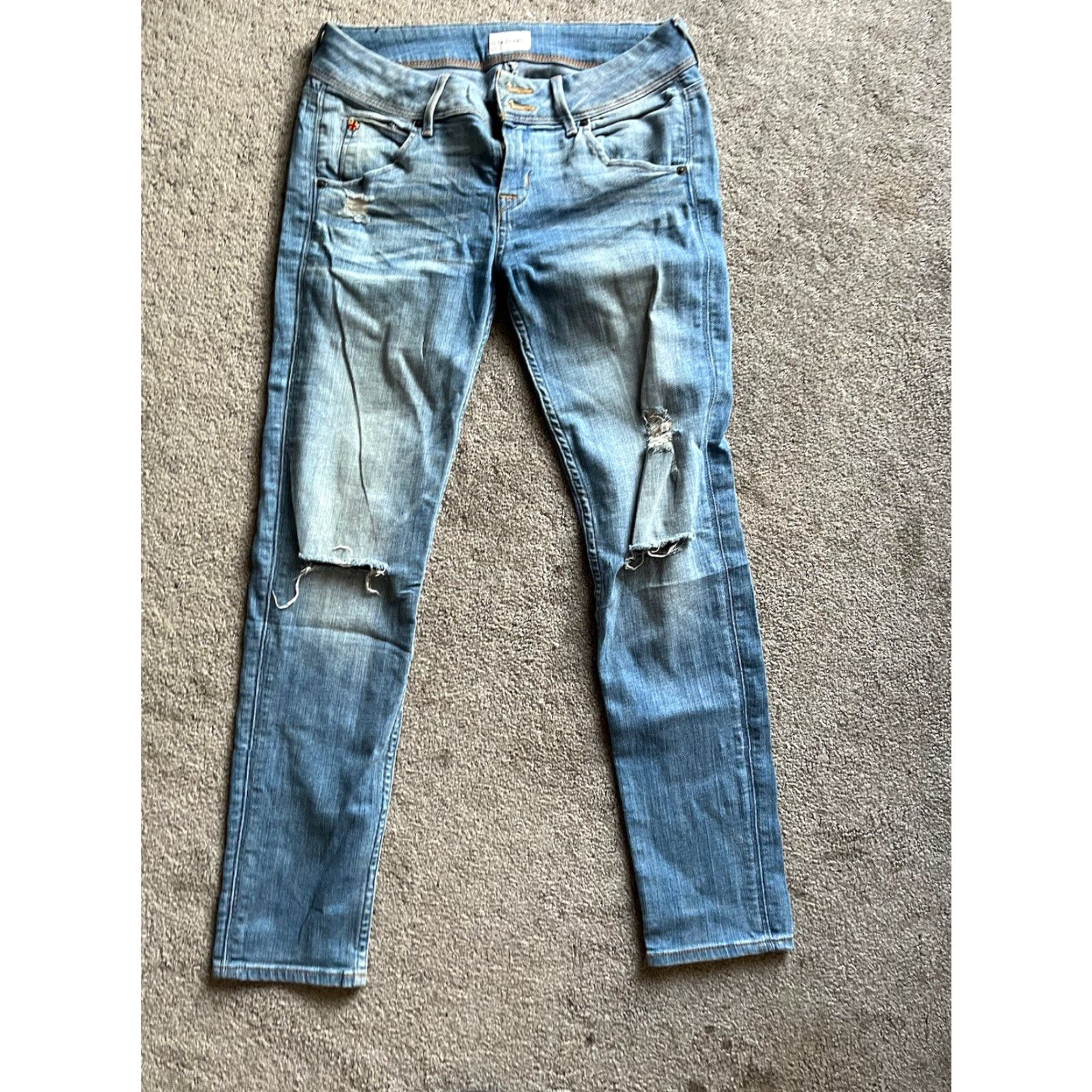 Vintage VINTAGE Hudson Collin Flap Skinny Crop Jeans Women 26 Blue Cropped 90s Mens Womens? Size 26" / US 2 / IT 38 - 3 Thumbnail