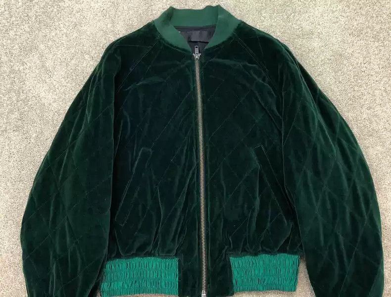 Haider Ackermann Haider ackermann green velvet rhombic jacket Size US M / EU 48-50 / 2 - 1 Thumbnail