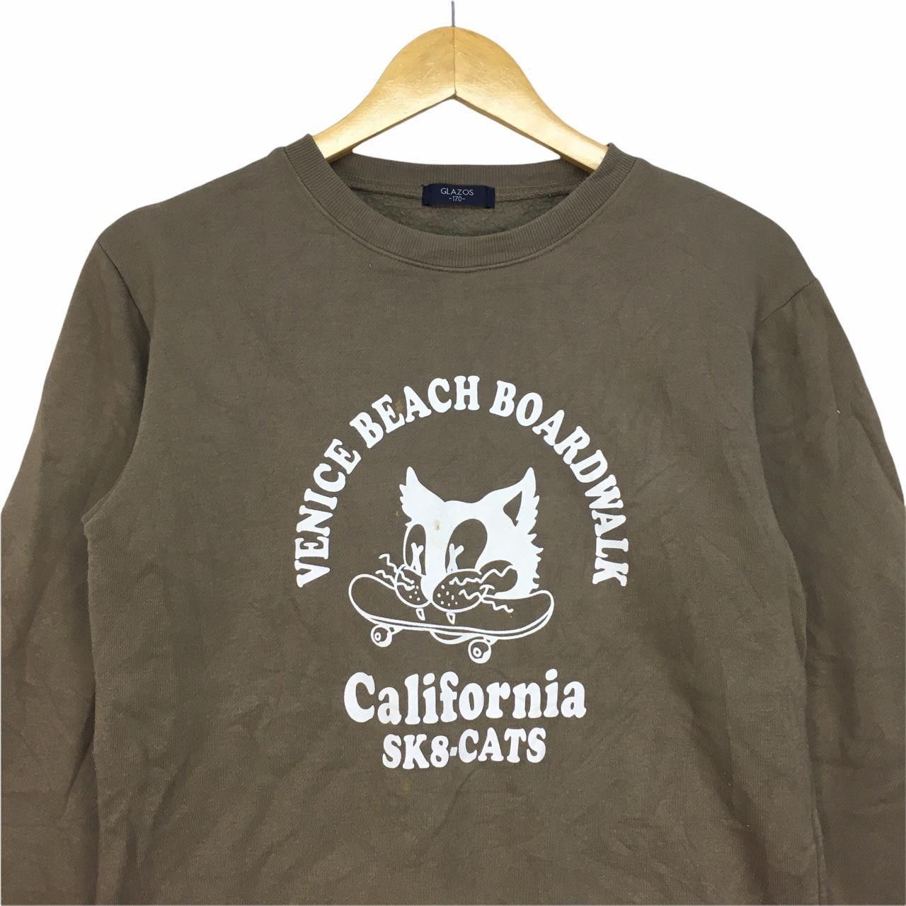 Vintage Vtg GLAZOS Crewneck Sweatshirt Venice Beach Boardwalk Size US XXS / EU 40 - 2 Thumbnail