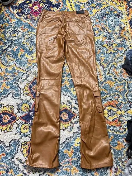 Jean Fujiwara x Fumie Pu Leather Cargo Pants Size US 36 / EU 52 - 2 Thumbnail
