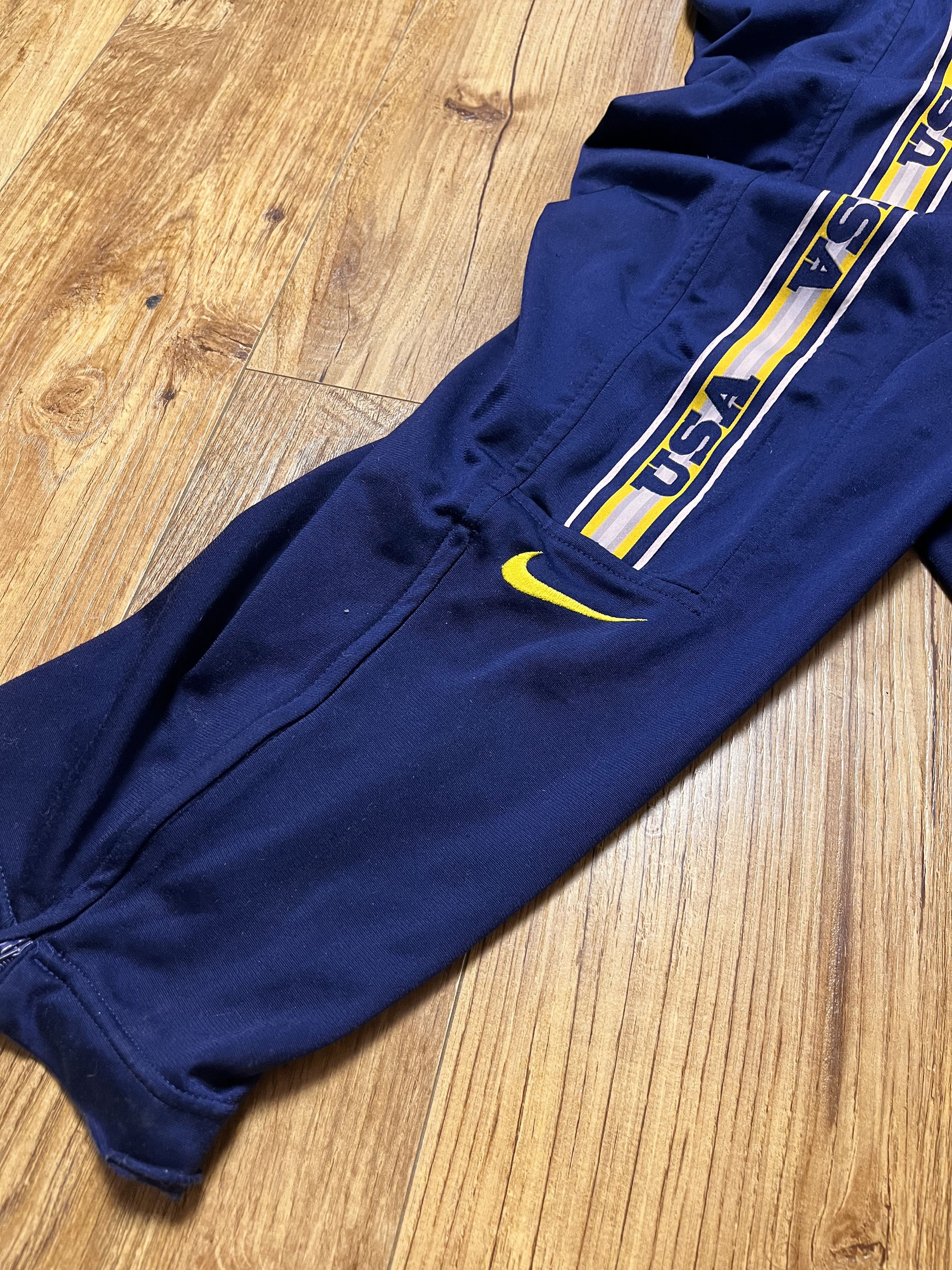 Nike × Vintage 90s Nike USA Vintage Track Pants Sports Joggers Size US 34 / EU 50 - 2 Thumbnail