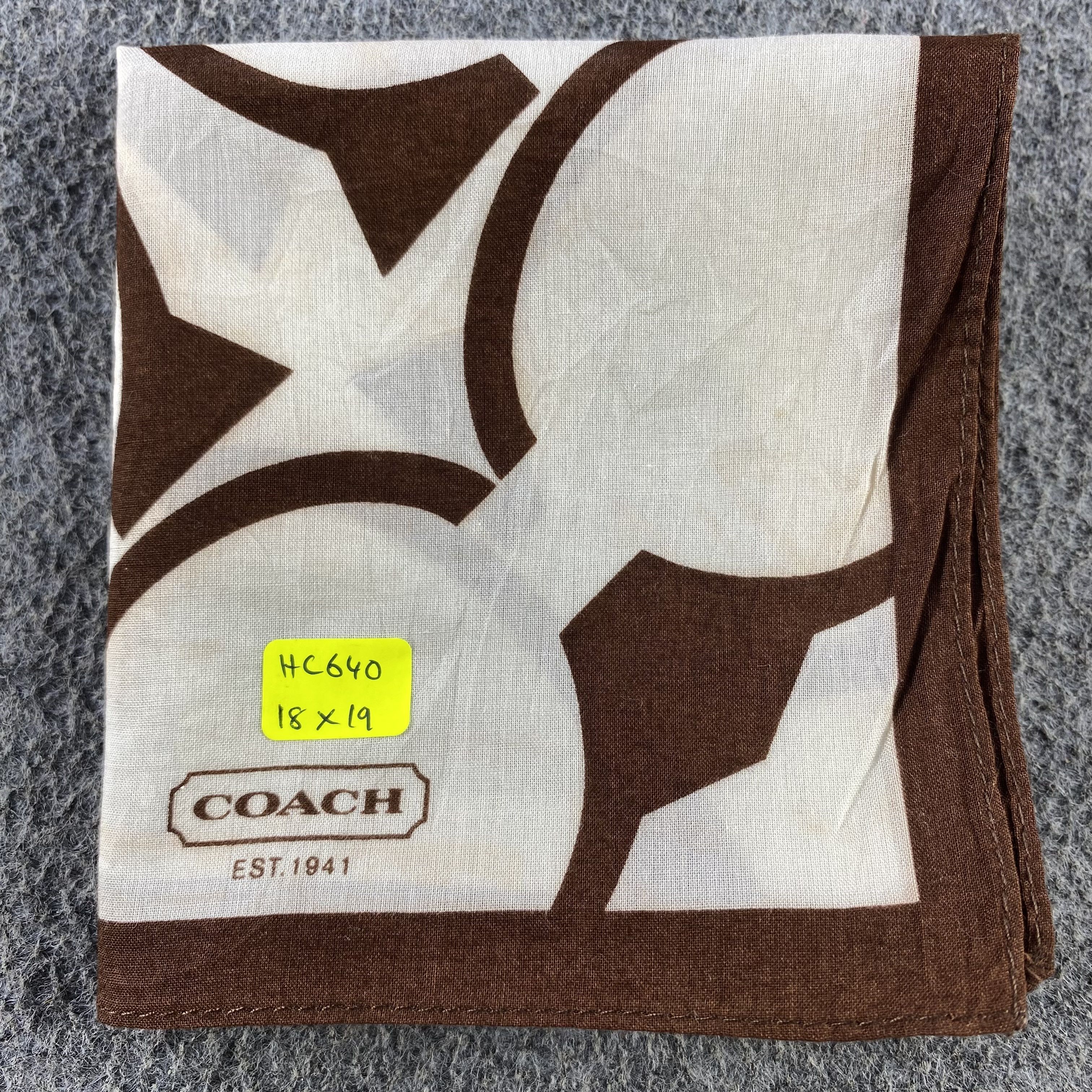 Coach × Vintage Coach Handkerchief/Neckerchief/Bandana HC640 Size ONE SIZE - 5 Thumbnail