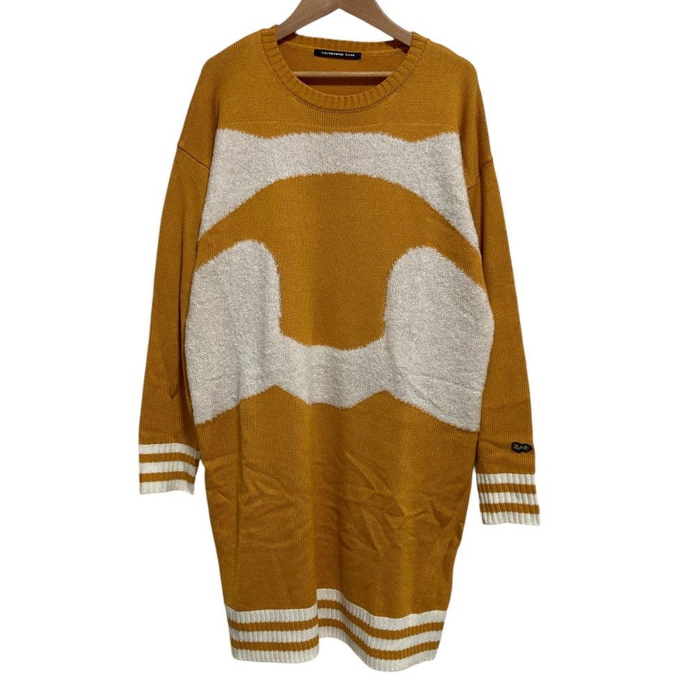 Other Other VIVIENNE TAM WHITE LINE CASUAL PANDA INTARSIA Sweater Others Tops DUTY FREE for USA Size ONE SIZE - 1 Thumbnail
