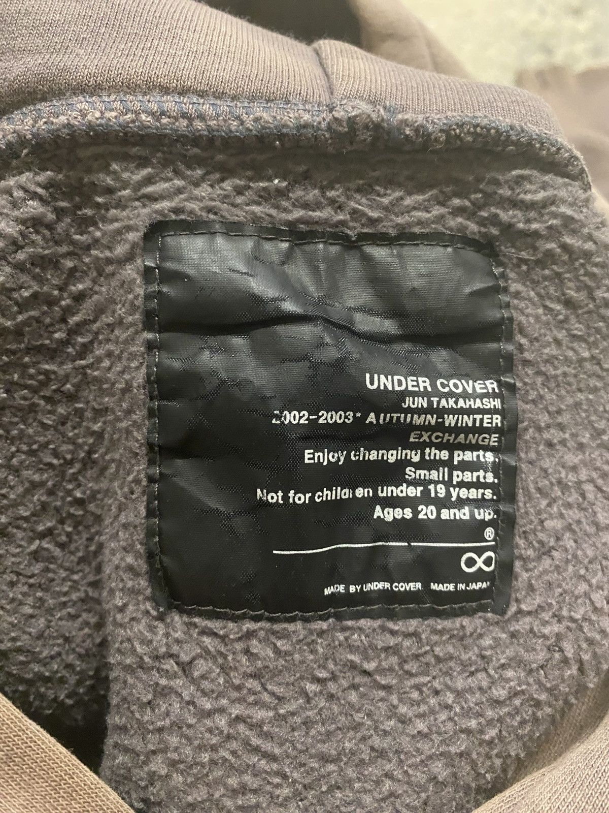 Undercover AW02 Small Parts Spiral Logo Hoodie Size US XL / EU 56 / 4 - 6 Thumbnail