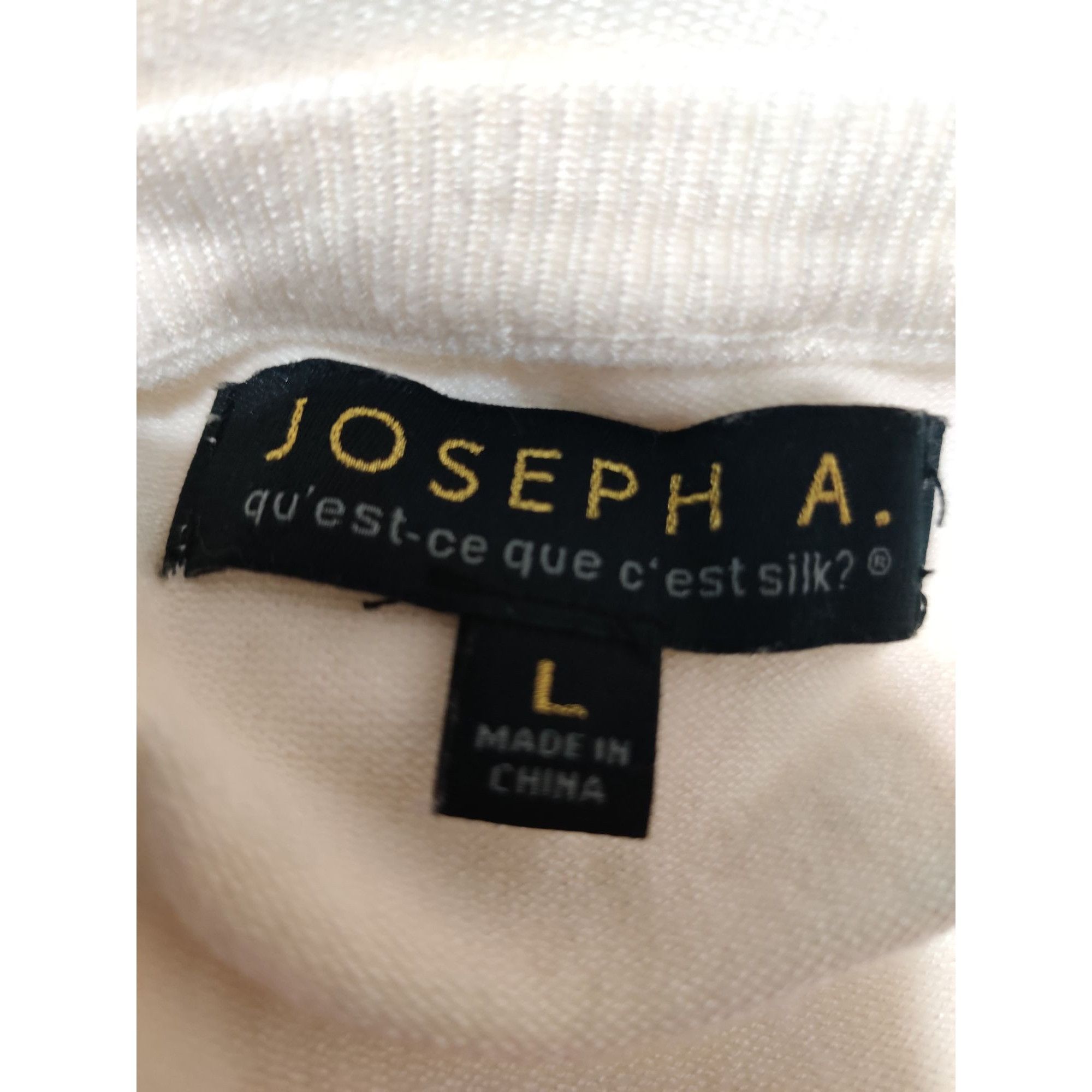 Other Joseph A L Womens Top Cream Long Sleeve Rhinestone Puff Shou Size L / US 10 / IT 46 - 7 Thumbnail