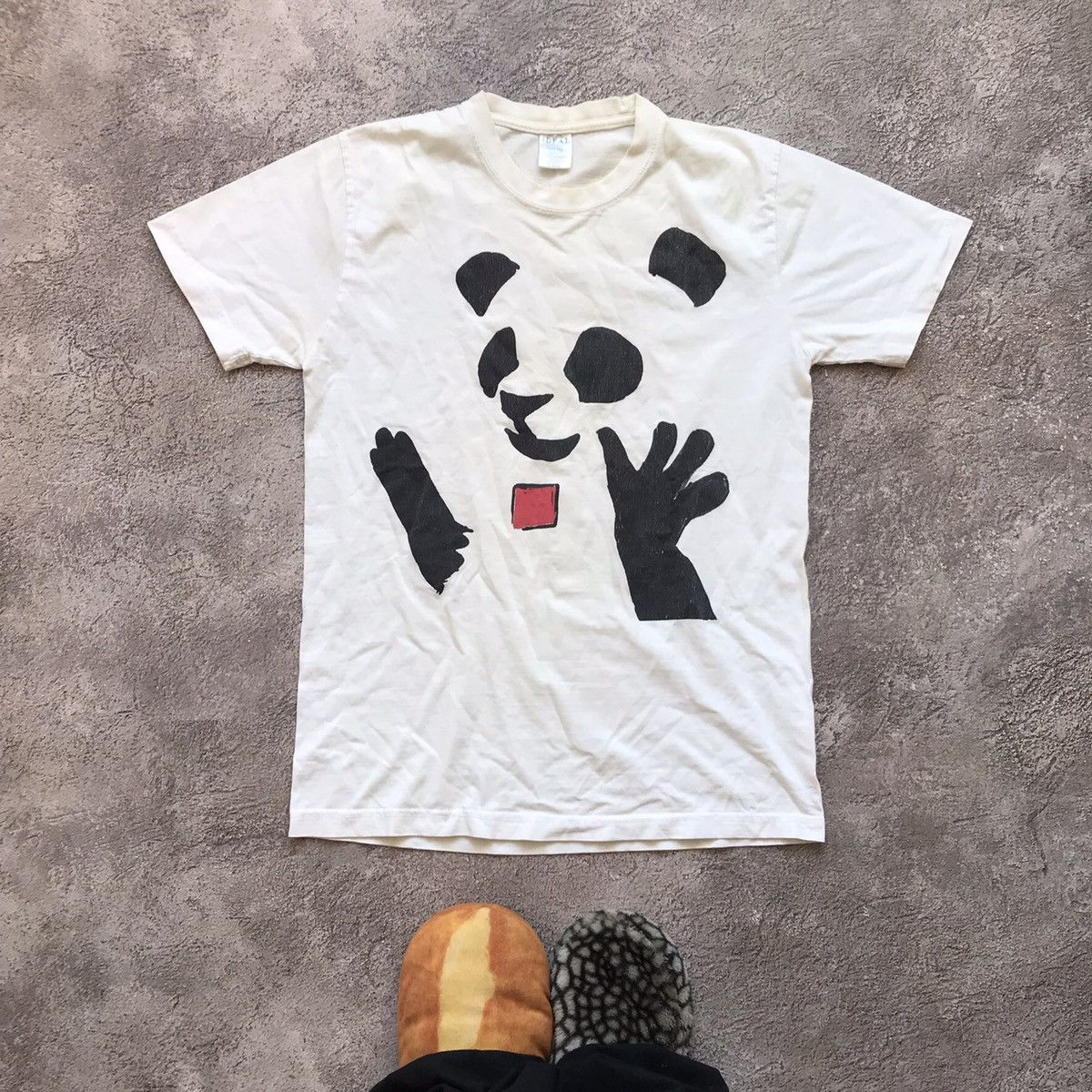 Vintage Vintage Y2K Panda Graphic Tee Skate Streetwear Smile Baggy L Size US L / EU 52-54 / 3 - 1 Thumbnail