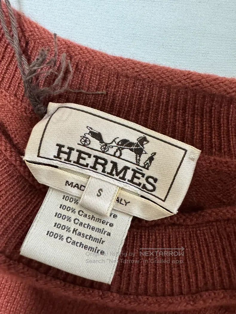 Hermes Hermes Cashmere sweater, 100% cashmere, brown-red. Size US S / EU 44-46 / 1 - 7 Thumbnail