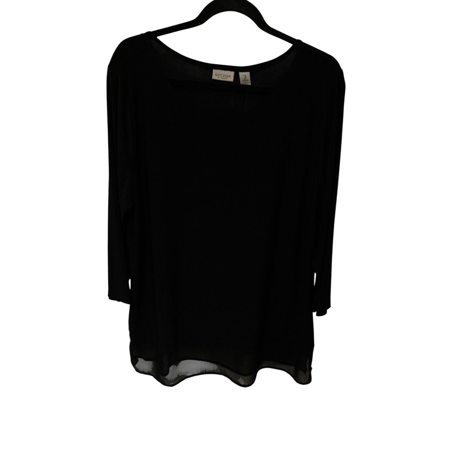 Chicos Chico's Easywear Julie peplum 3/4" sleeve top NWT Size XXL / US 16-18 / IT 52-54 - 5 Thumbnail