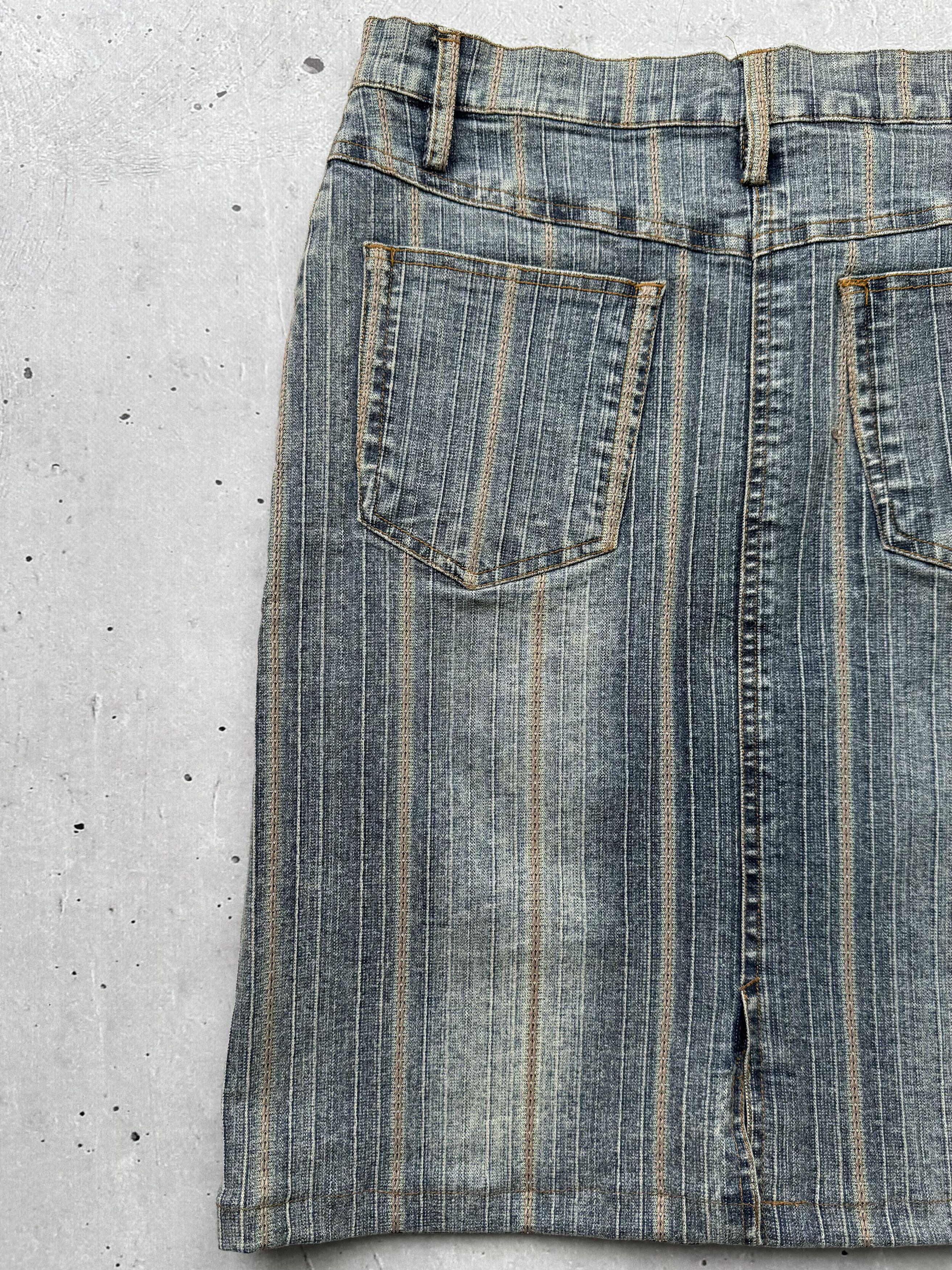 Japanese Brand × Vintage Vintage Amazing Denim Skirt Size 27" / US 4 / IT 40 - 6 Thumbnail