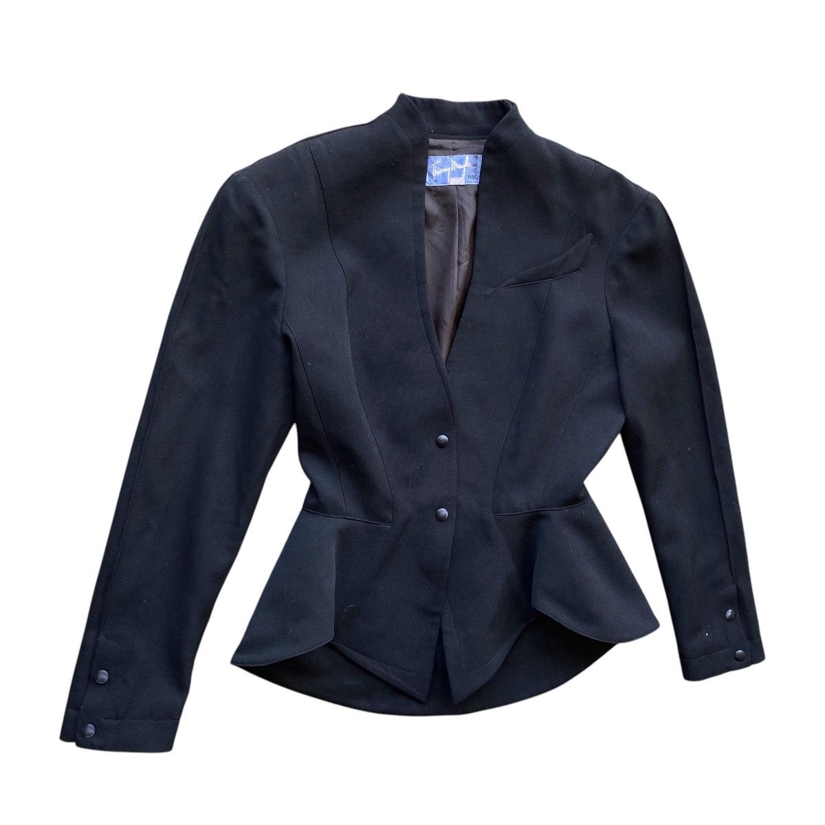 Thierry Mugler × Vintage 🔥90s THIERRY MUGLER FW SCULPTURAL DRAMATIC JACKET COAT Size S / US 4 / IT 40 - 2 Thumbnail