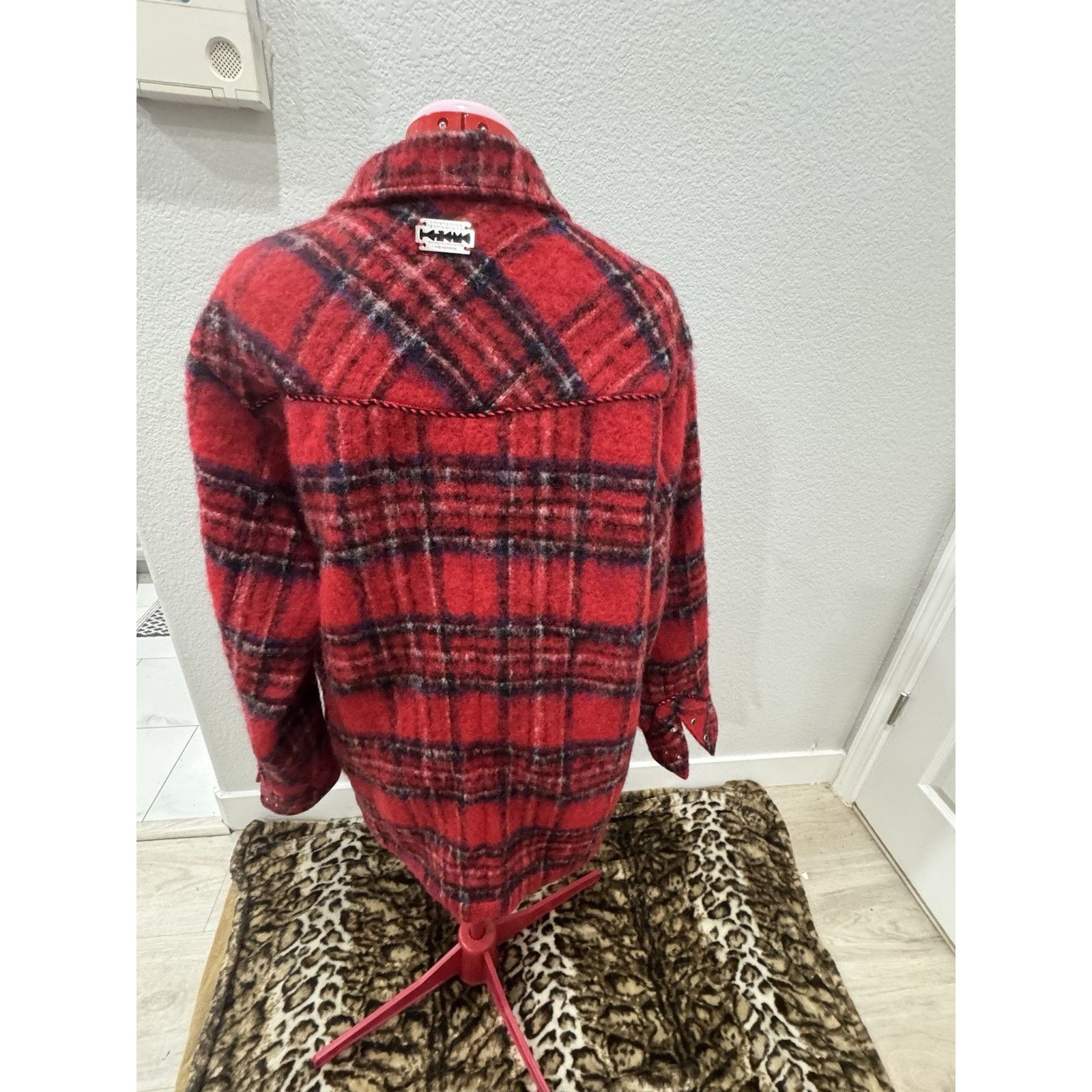 TANAKA Tanaka Red Oversized Western Overshirt Cowboy Core Size S / US 4 / IT 40 - 3 Thumbnail
