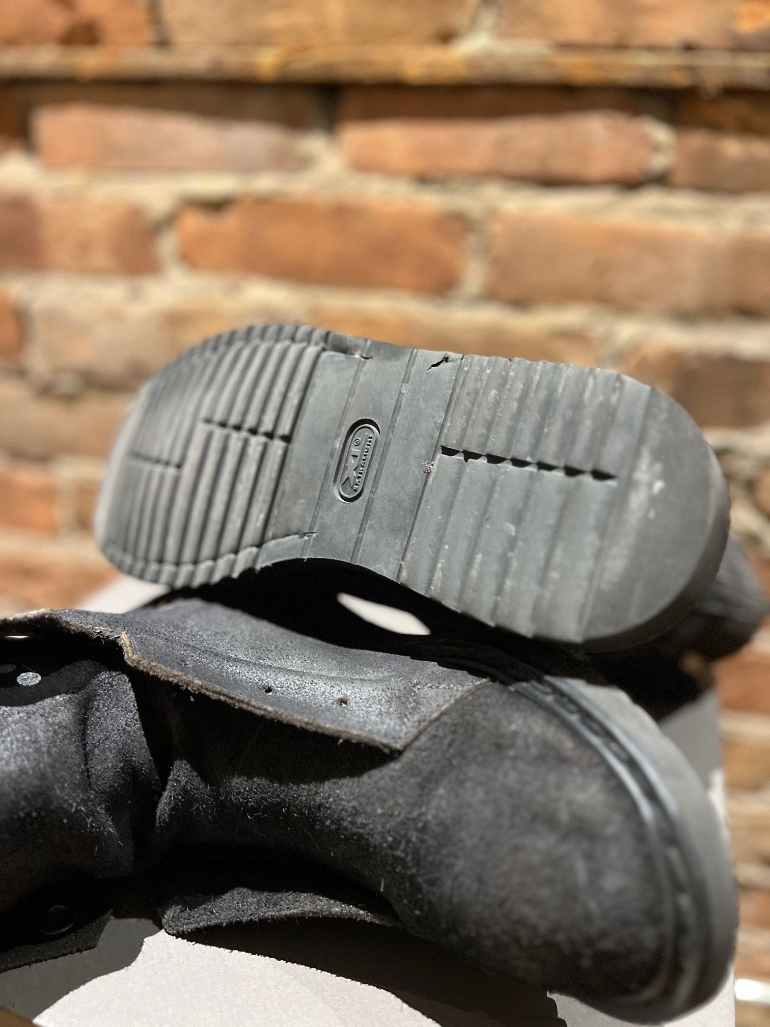 Rick Owens Rick Owens Split-Tongue Boots – Black Roughout Leather Size US 8 / EU 41 - 6 Thumbnail