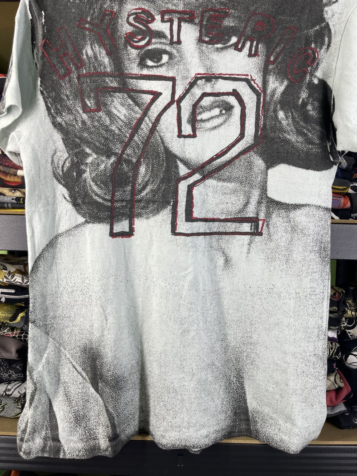 Hysteric Glamour Thrashed Vintage 90's Hysteric Glamour AOP Photoprint Tee Size ONE SIZE - 13 Thumbnail