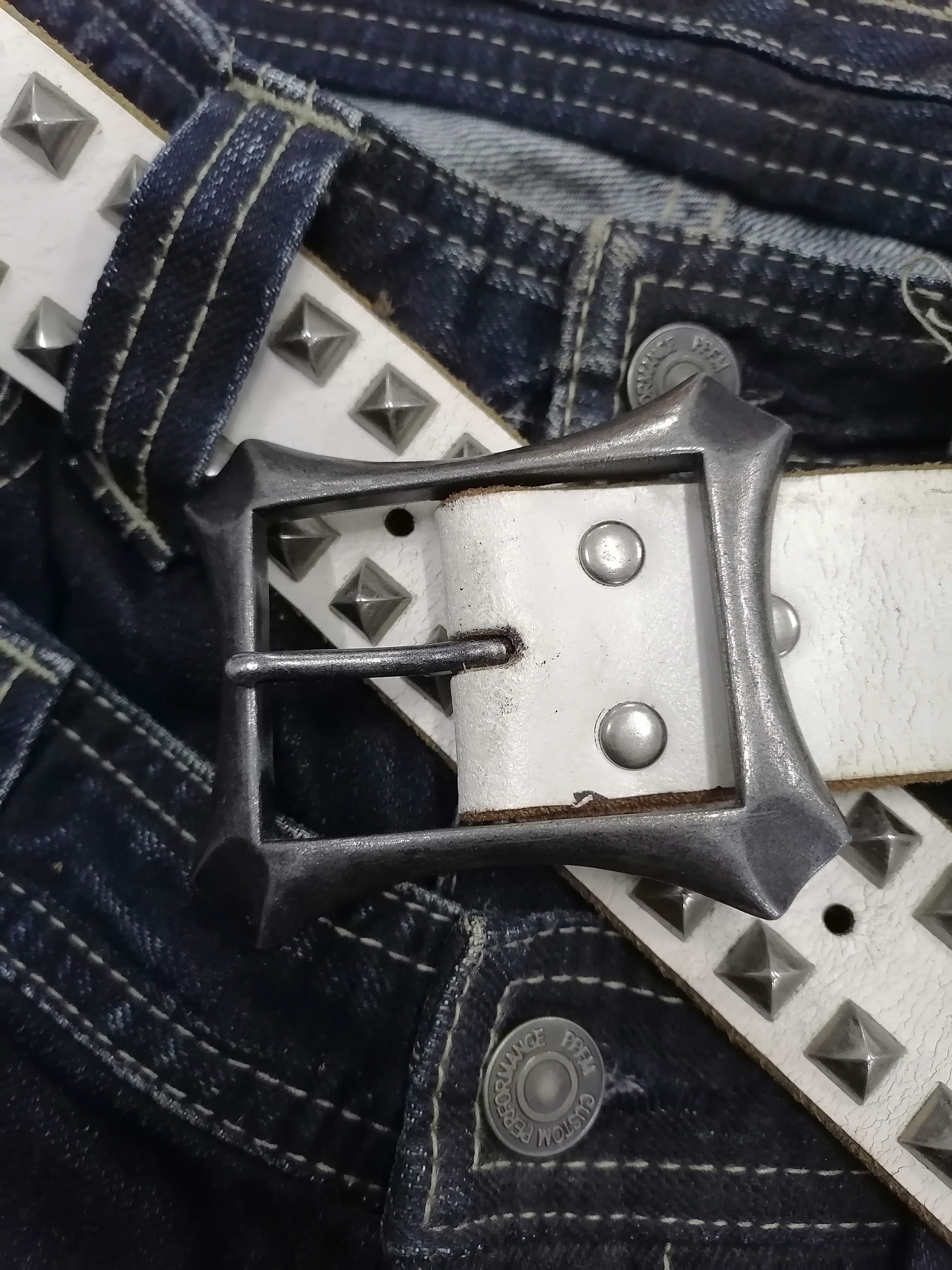 14th Addiction × Hysteric Glamour × If Six Was Nine Japan Leather Craft Studded Spike Belts Size ONE SIZE - 3 Thumbnail