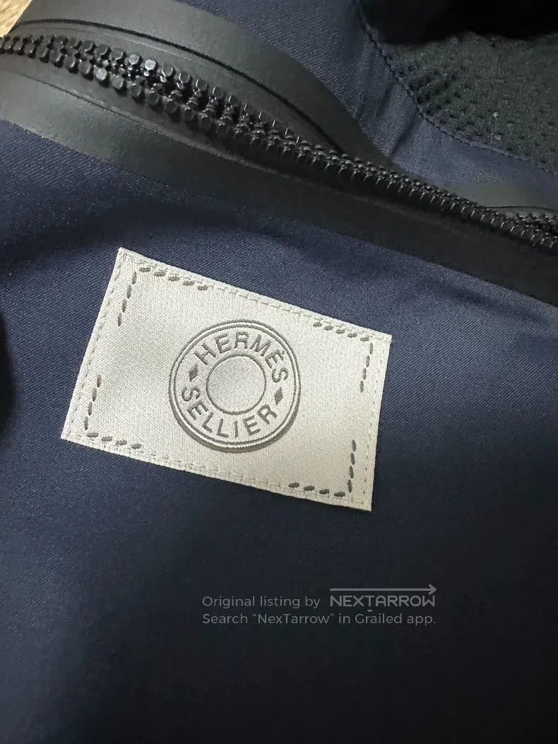 Hermes Hermes Zip-up hooded jacket with down filling, navy blue, Size US M / EU 48-50 / 2 - 6 Thumbnail