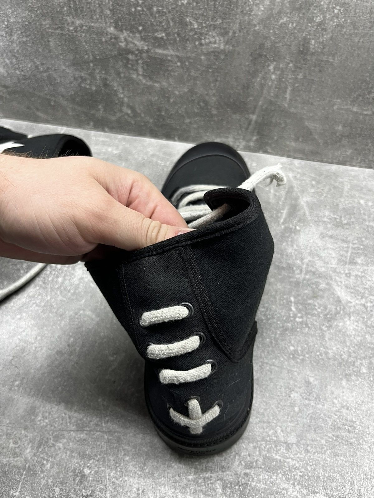 Givenchy Givenchy High Black Canvas Combat Boots Size US 9 / EU 42 - 8 Thumbnail