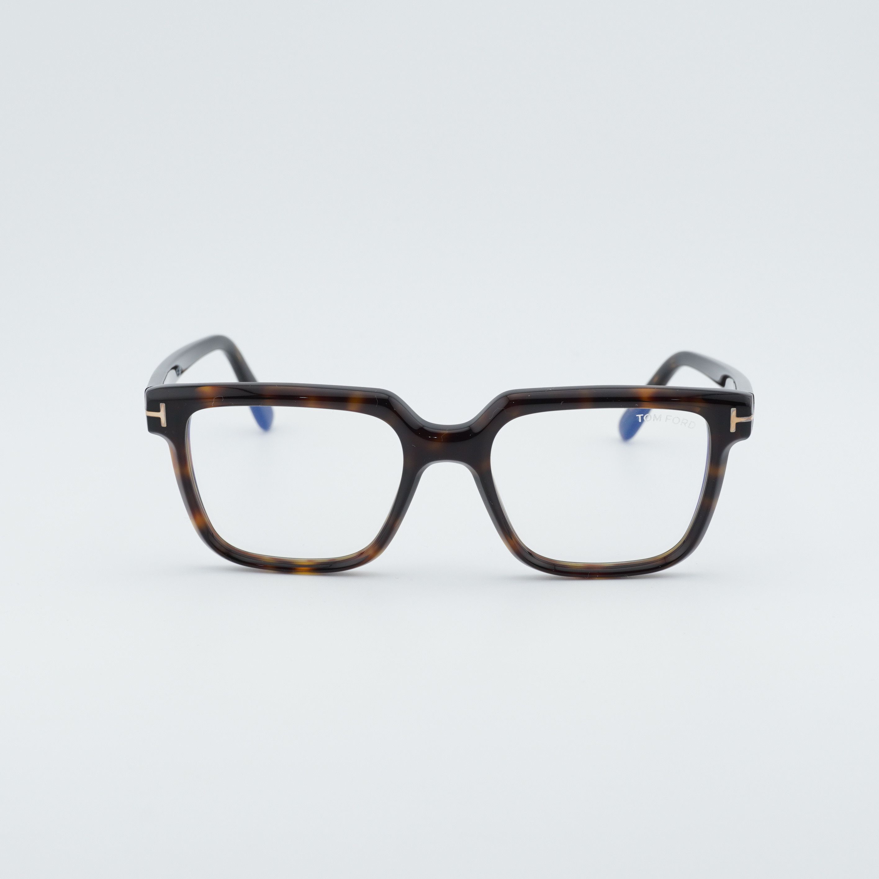 Tom Ford Tom Ford FT5889-B 052 Eyeglasses Havana 53mm Square Frame Size ONE SIZE - 5 Thumbnail