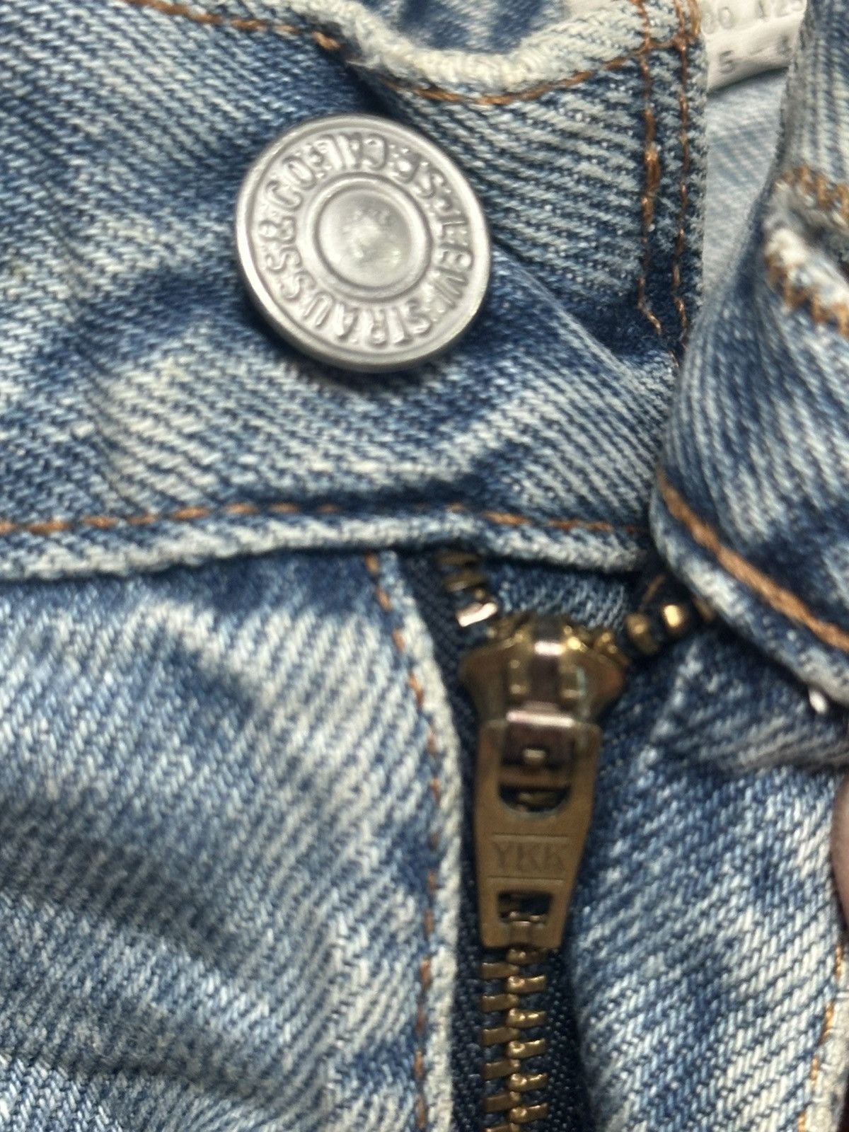 Levi's Levi’s 505 Regular Distressed Ripped, Plaid patch & Faded Size US 32 / EU 48 - 13 Thumbnail