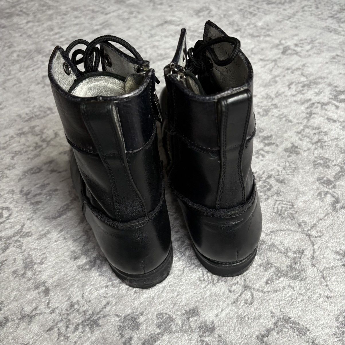Roen Roen by Hiromu Takahara Leather Combat Boots | Size 42 Size US 9.5 / EU 42-43 - 8 Thumbnail