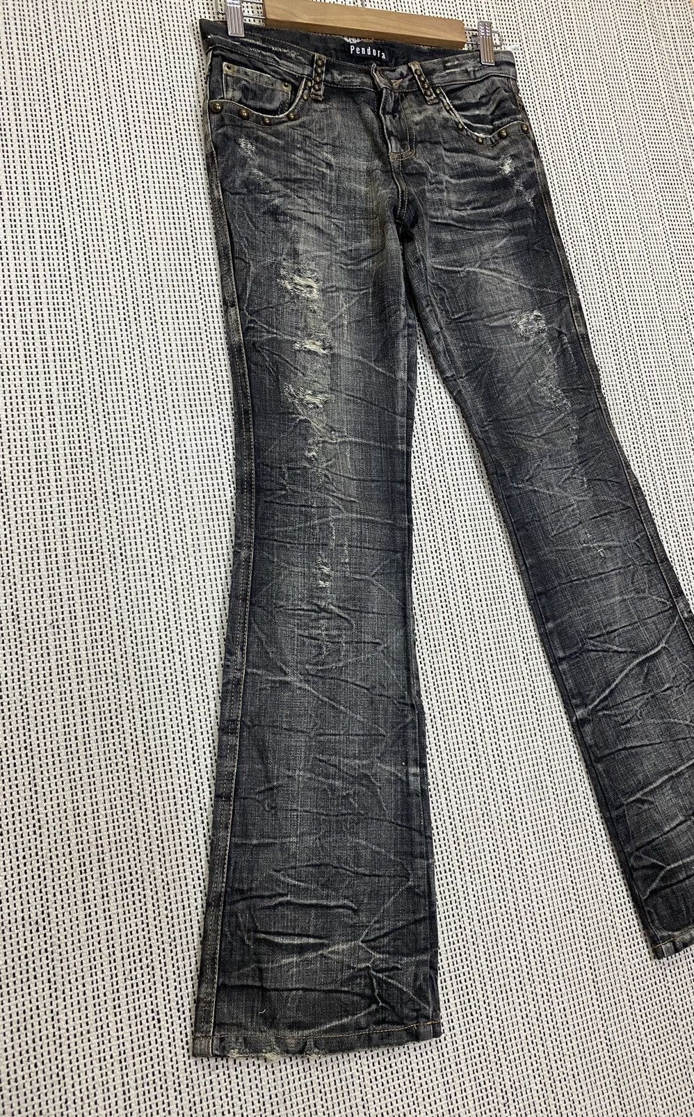 Japanese Brand × Seditionaries ‼️PENDORA FLARED DENIM VERY NICE PATTERN‼️ Size US 28 / EU 44 - 2 Thumbnail