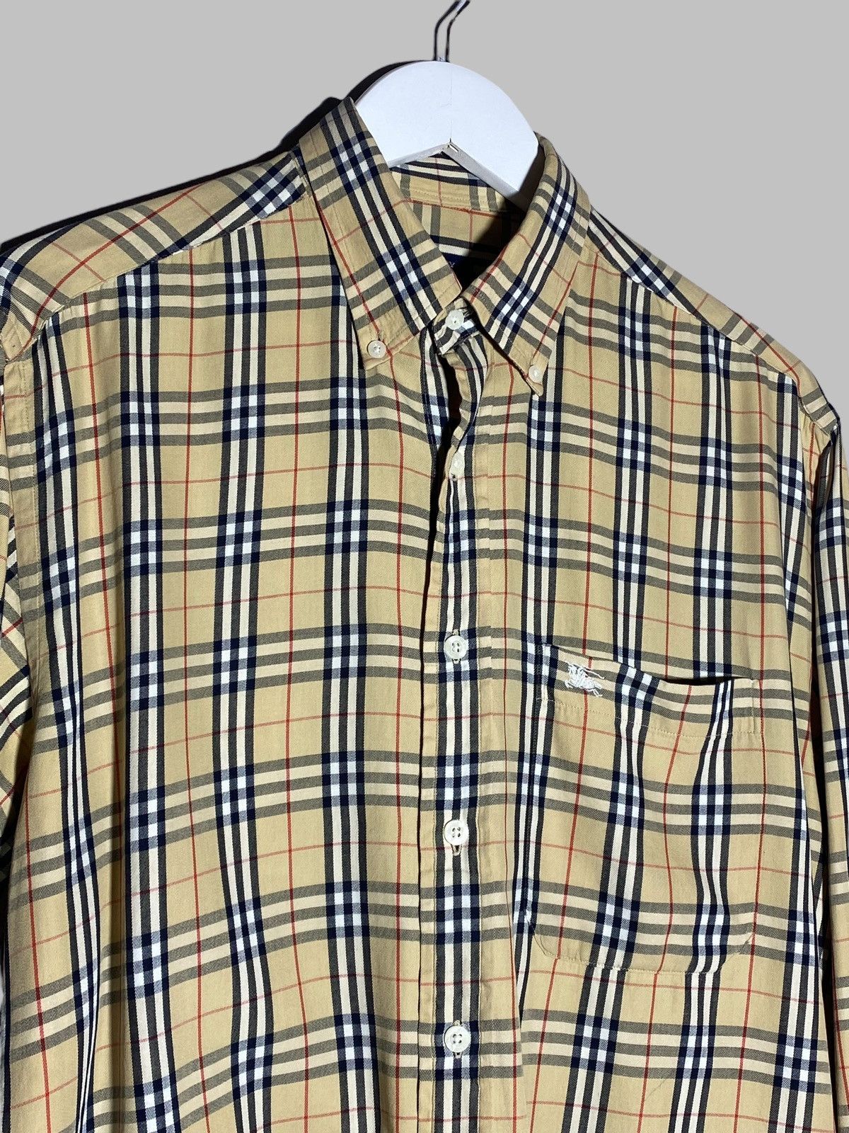 Burberry VINTAGE BURBERRY LONDON NOVA CHECK SHIRT M UK DRILL STYLE Size US M / EU 48-50 / 2 - 3 Thumbnail