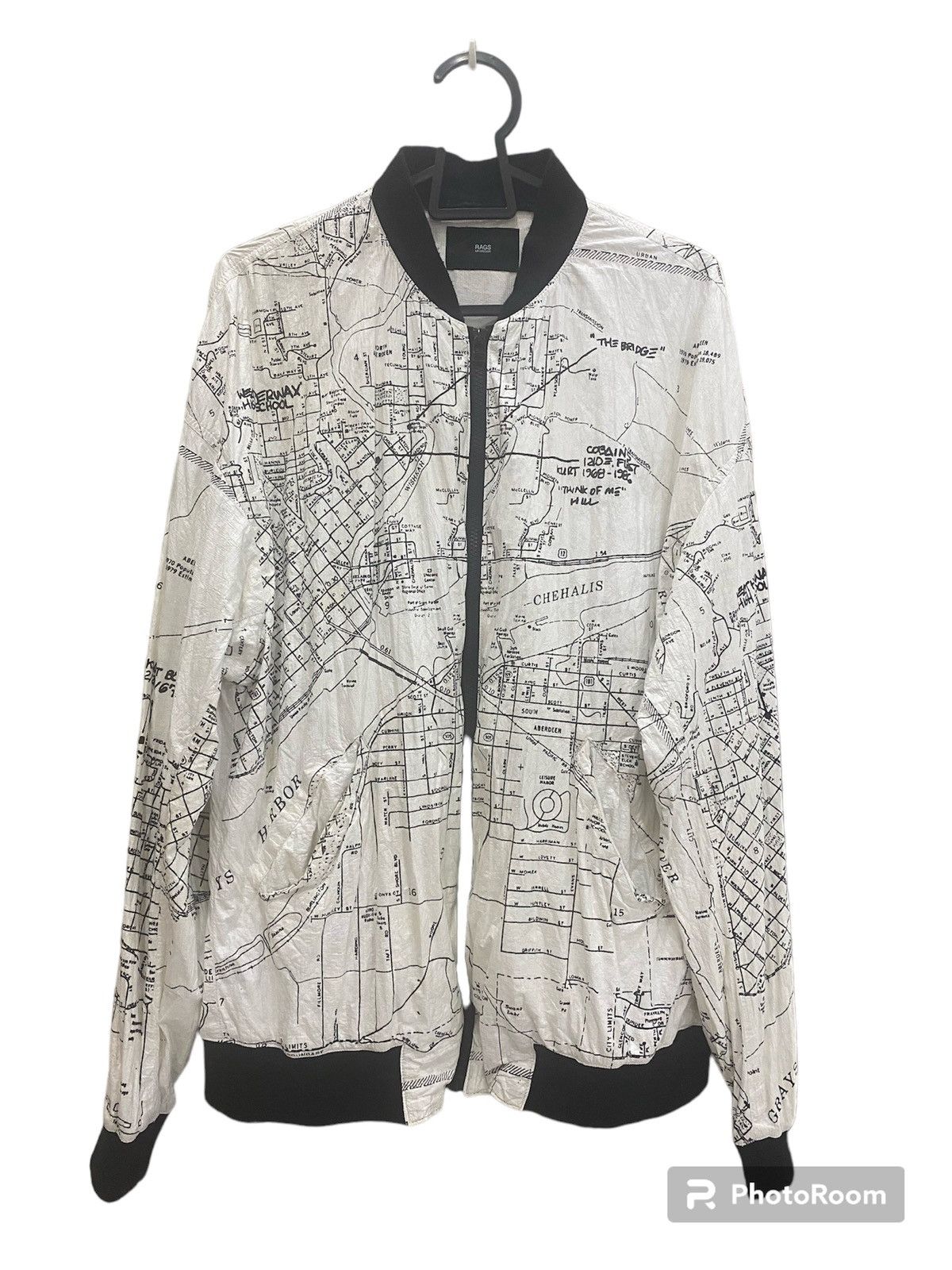 McGregor Rare Rags McGregor Blouson/World Map Kurt Cobain jacket Size US M / EU 48-50 / 2 - 3 Thumbnail