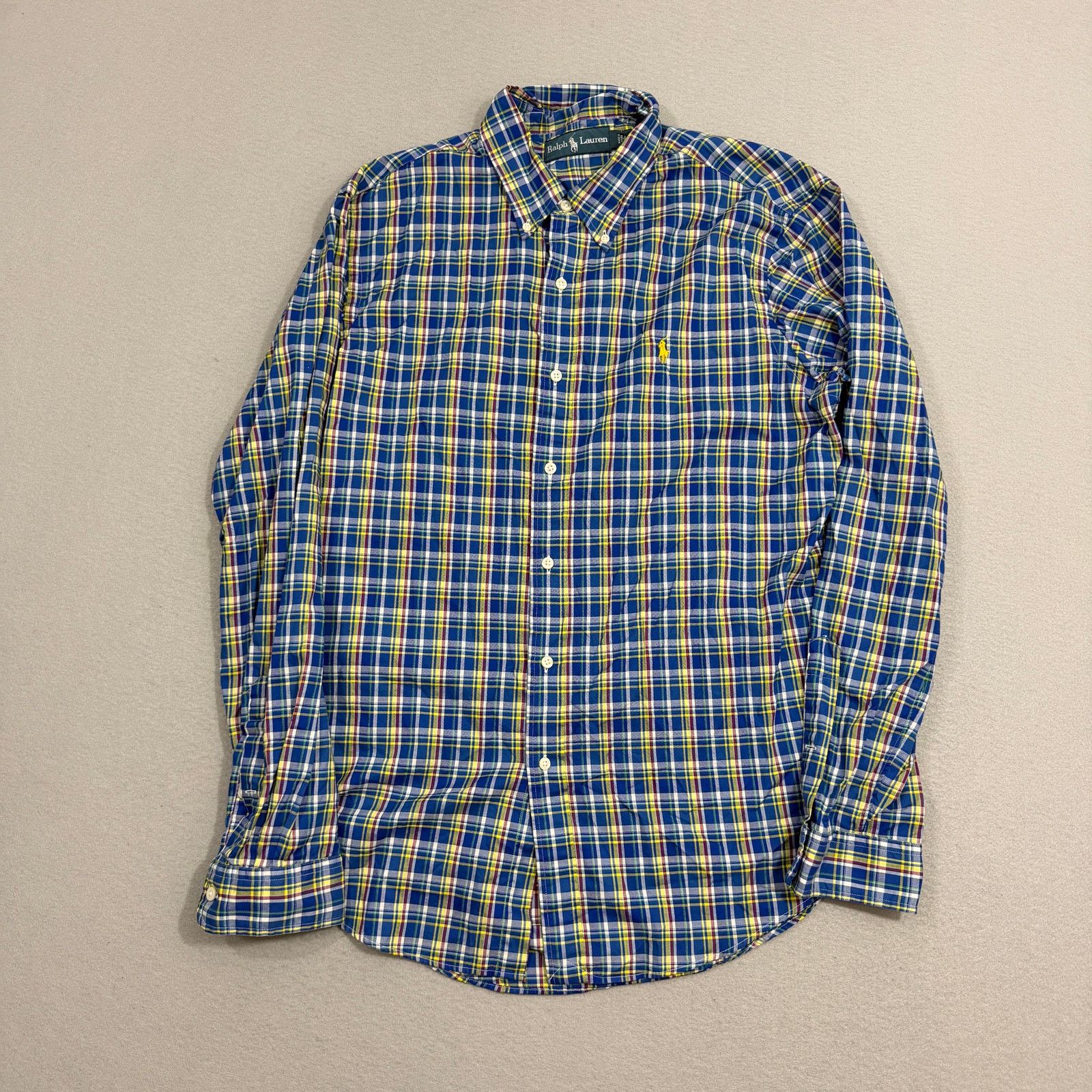Polo Ralph Lauren Vintage Polo Ralph Lauren Button Down Shirt Men's Large Blue Size US L / EU 52-54 / 3 - 1 Thumbnail