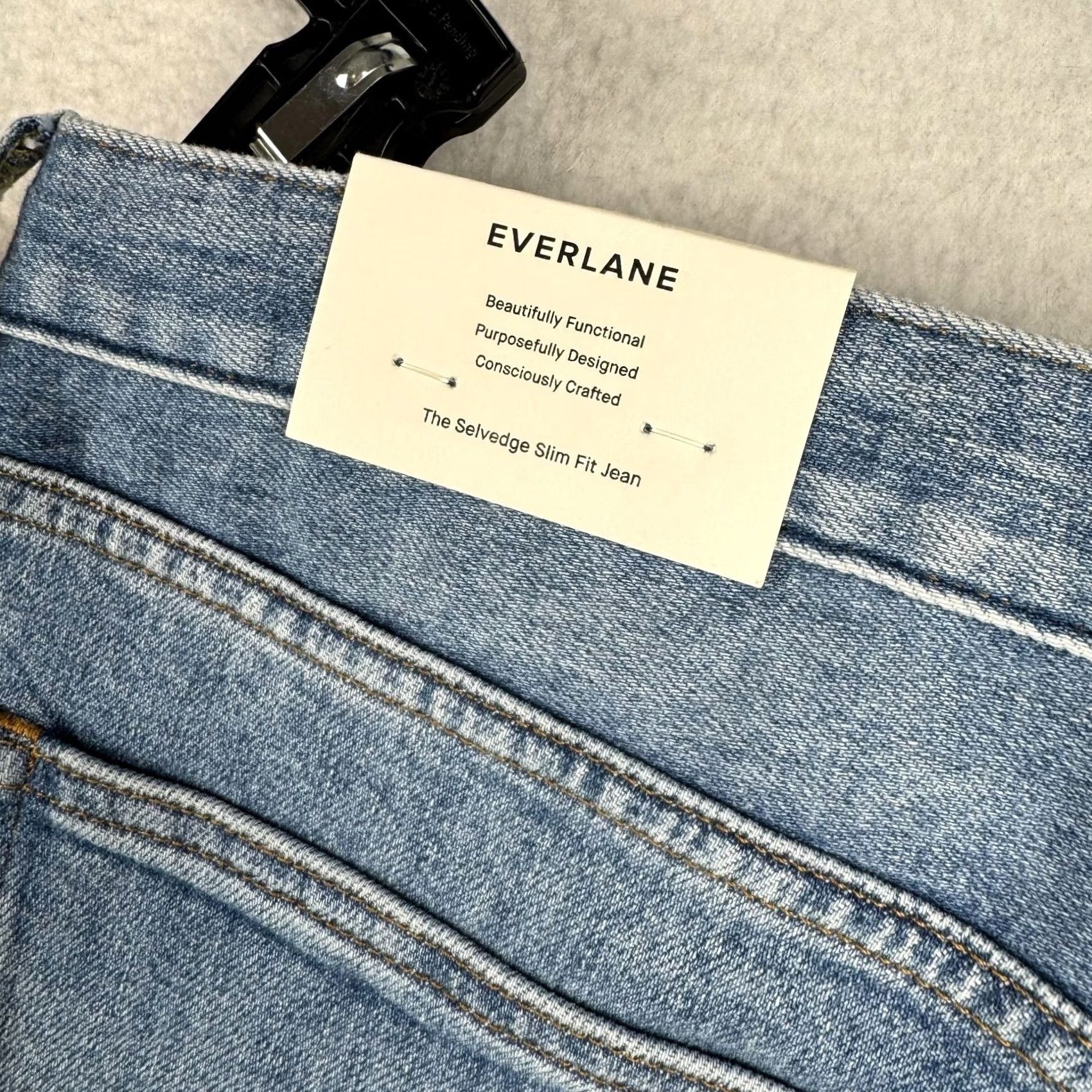 Everlane Everlane Jeans Slim 35x30 Denim Blue 5-Pocket Straight Men's Regular Mint No N/A Size US 35 - 2 Thumbnail