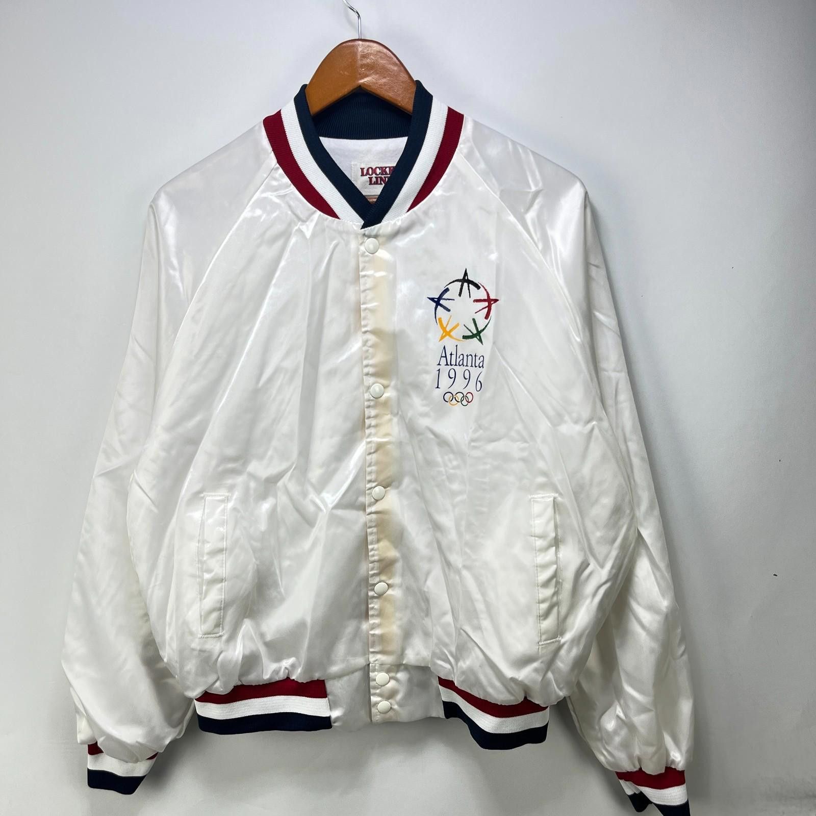 Designer Vintage 1996 Atlanta Olympics Satin Jacket Large Varsity Size ONE SIZE - 4 Thumbnail