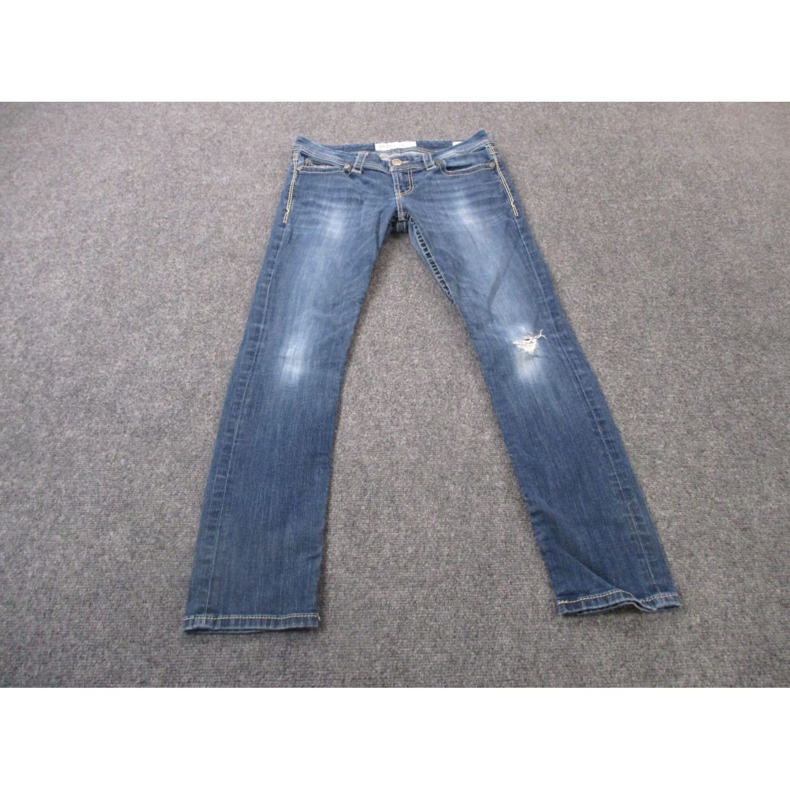 Vintage BKE Buckle Jeans Womens 30 X 31.5 Sabrina Straight Faded Y2K Country Distressed Size 24" / US 00 / IT 34 - 2 Thumbnail