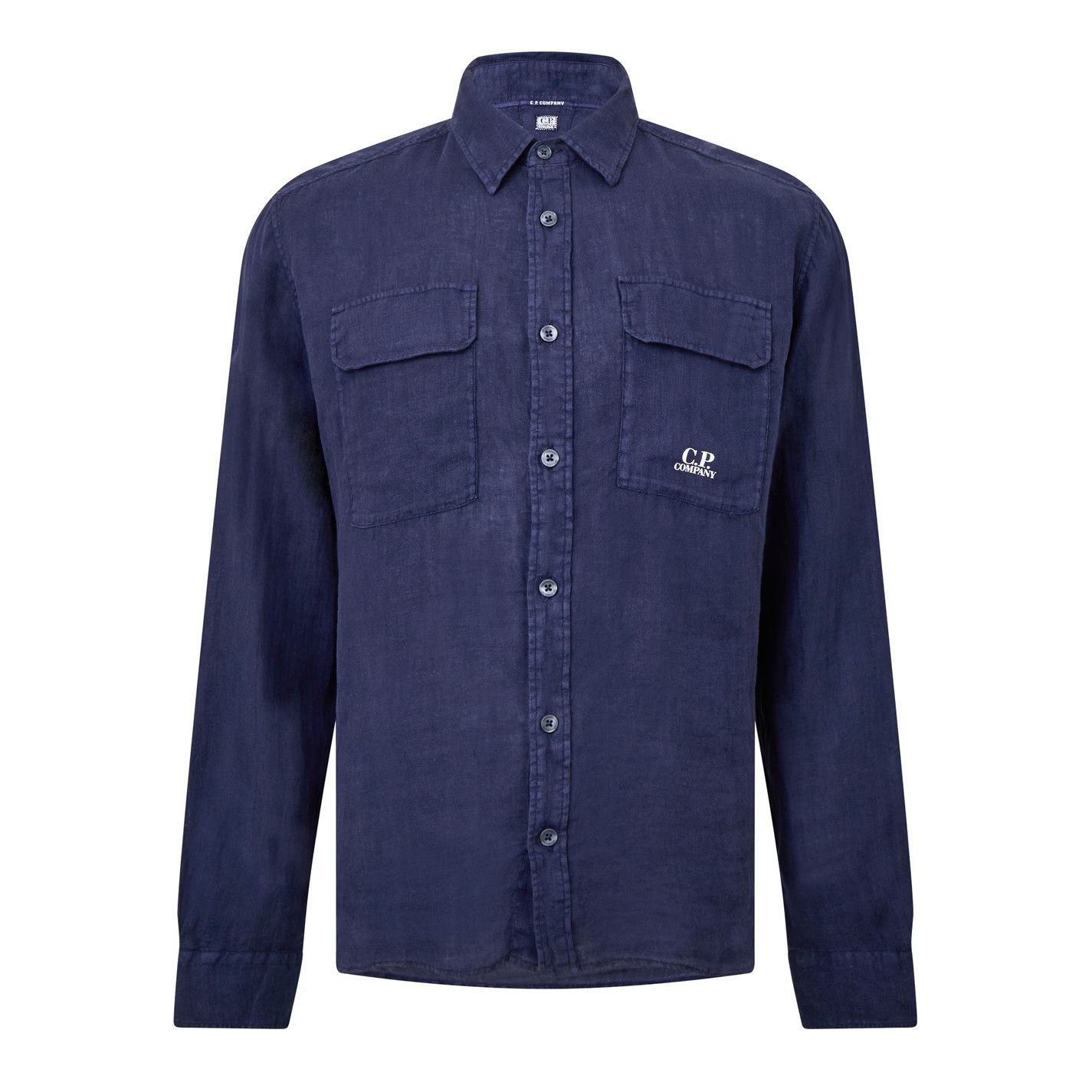 C.P. Company o1g2r1mq0426 Long Sleeve Shirt in Blue Size US S / EU 44-46 / 1 - 1 Thumbnail