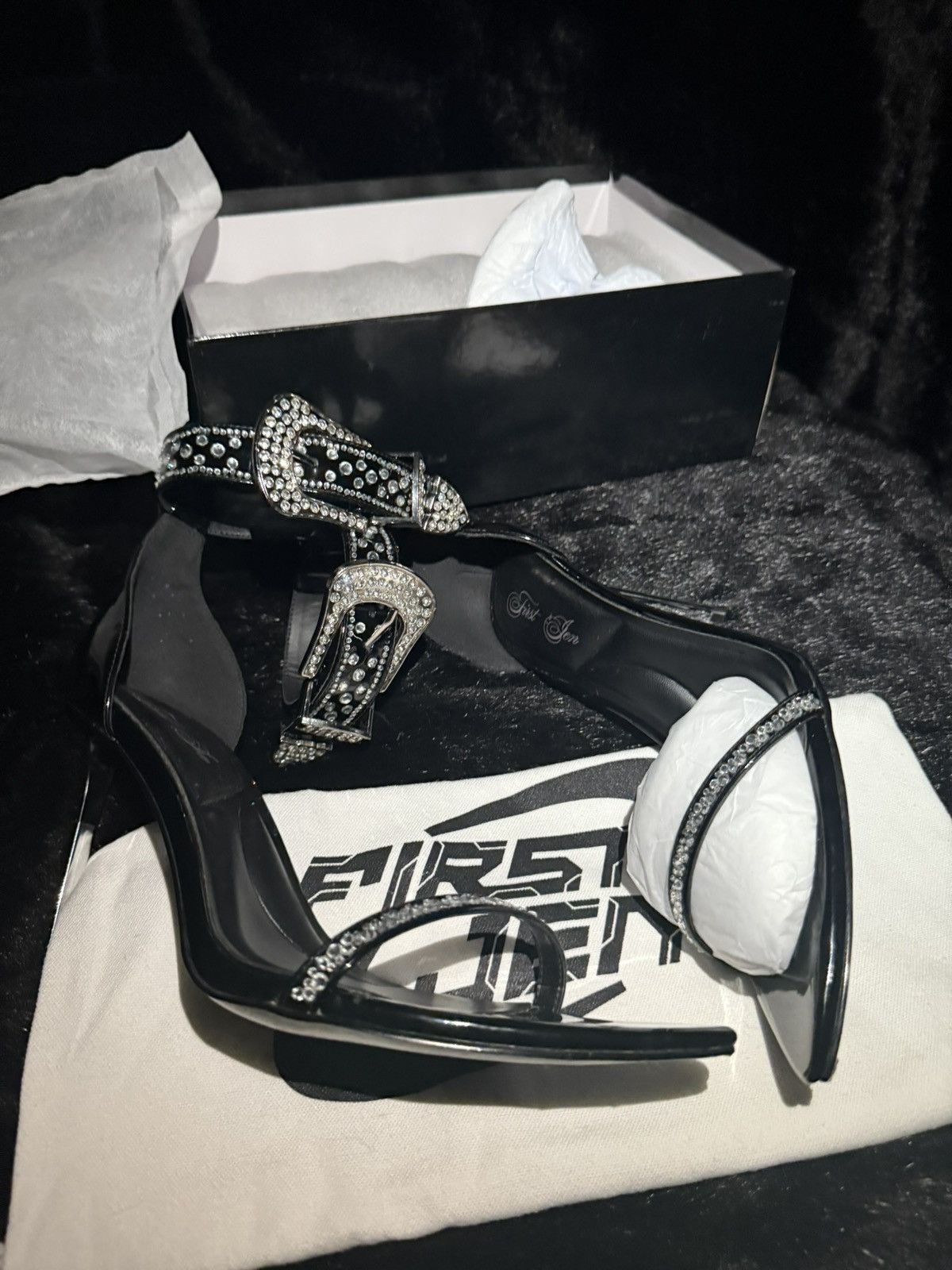 Custommade Belt heels Size US 8 / IT 38 - 1 Thumbnail