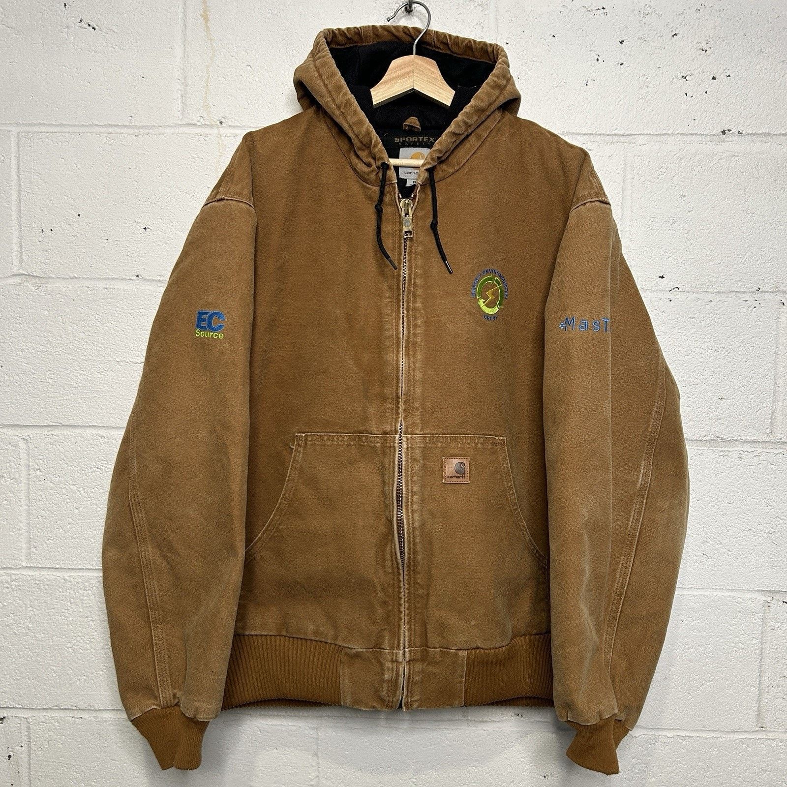 Carhartt Carhartt Hooded Quilt-Lined Active Jacket “Brown” J130-211 Size US XL / EU 56 / 4 - 1 Thumbnail