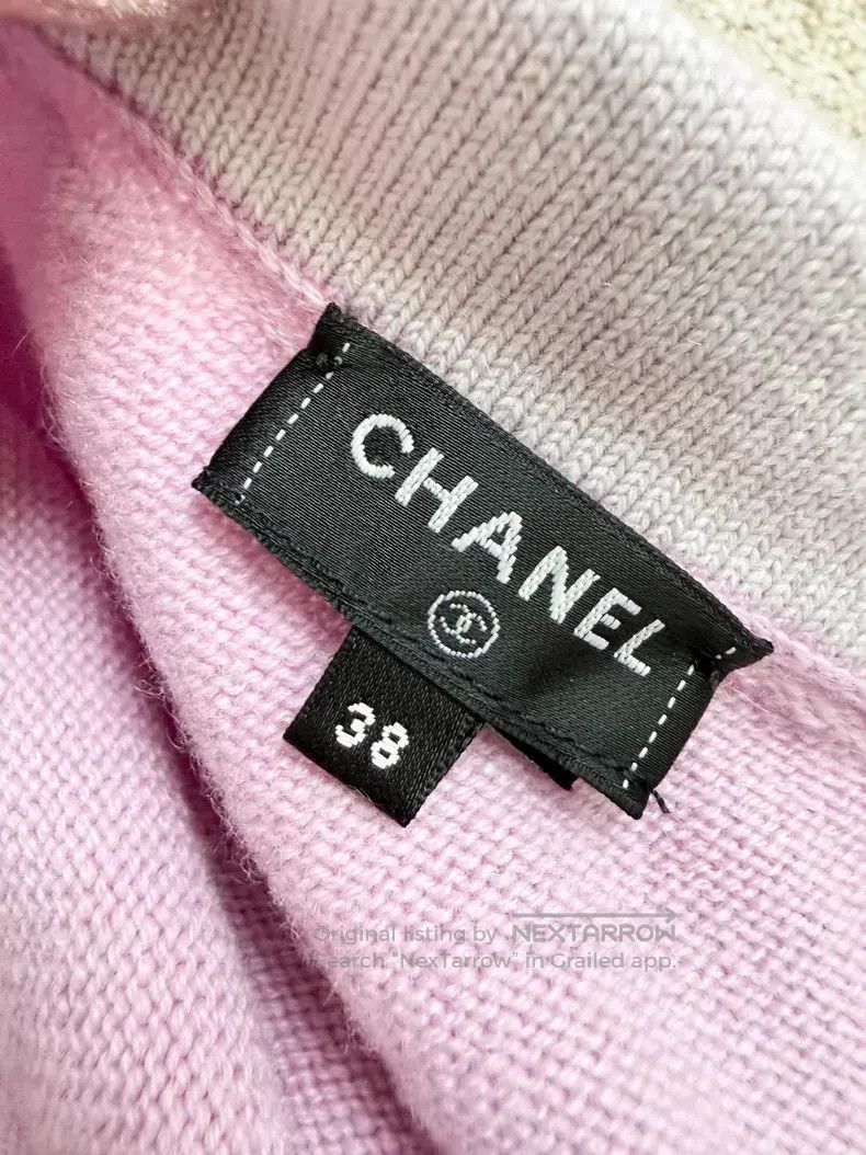 Chanel Chanel Pin lilac edge slanted shoulder sleeve Size XS / US 0-2 / IT 36-38 - 5 Thumbnail