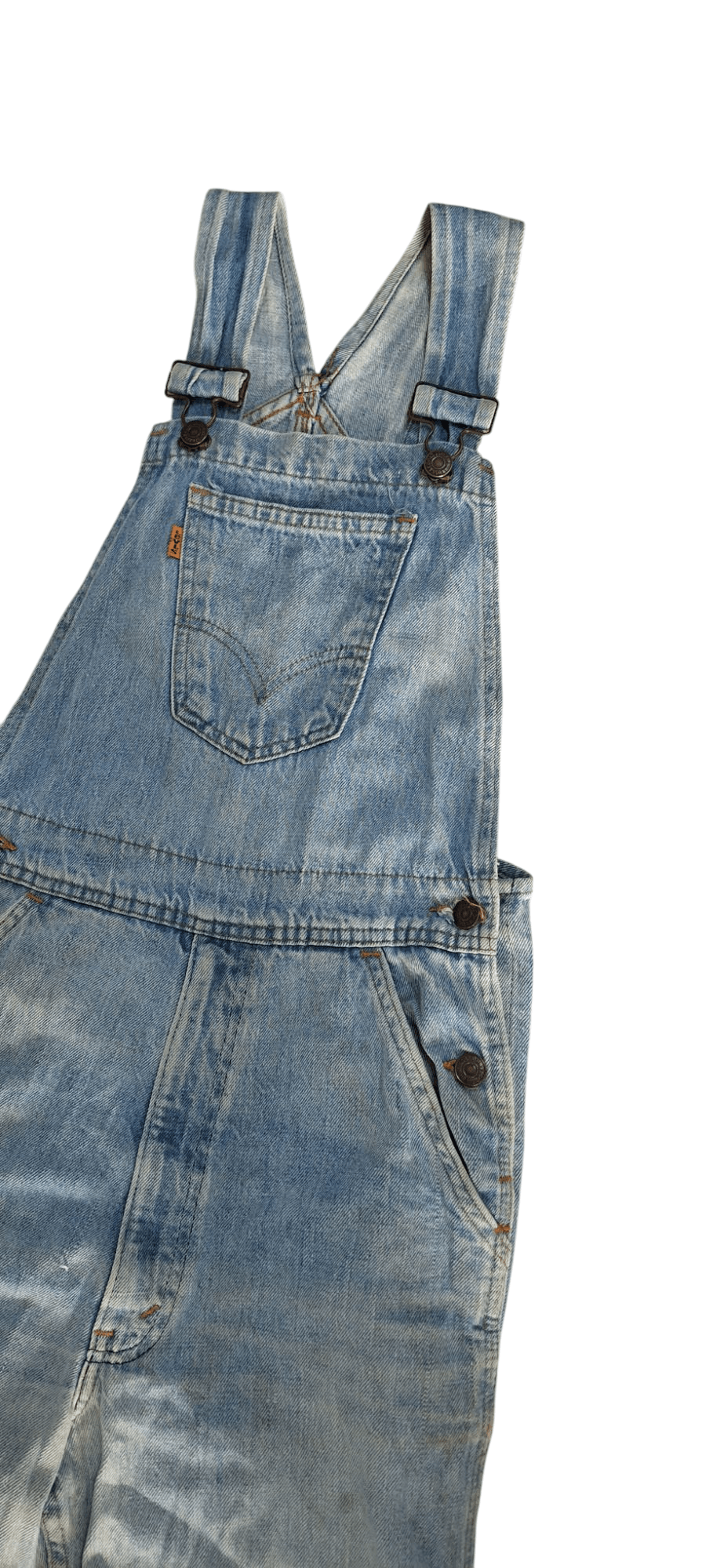 Levi's × Levi's Vintage Clothing Vintage Levis Orange Tab Talon Zipper Flare Overalls Size US 28 / EU 44 - 4 Thumbnail